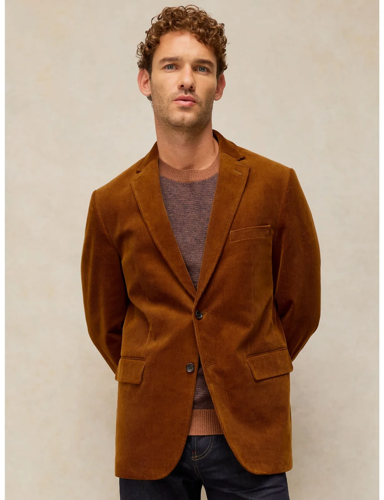 Chilton Regular Fit Cotton Rich Cord Blazer primary image