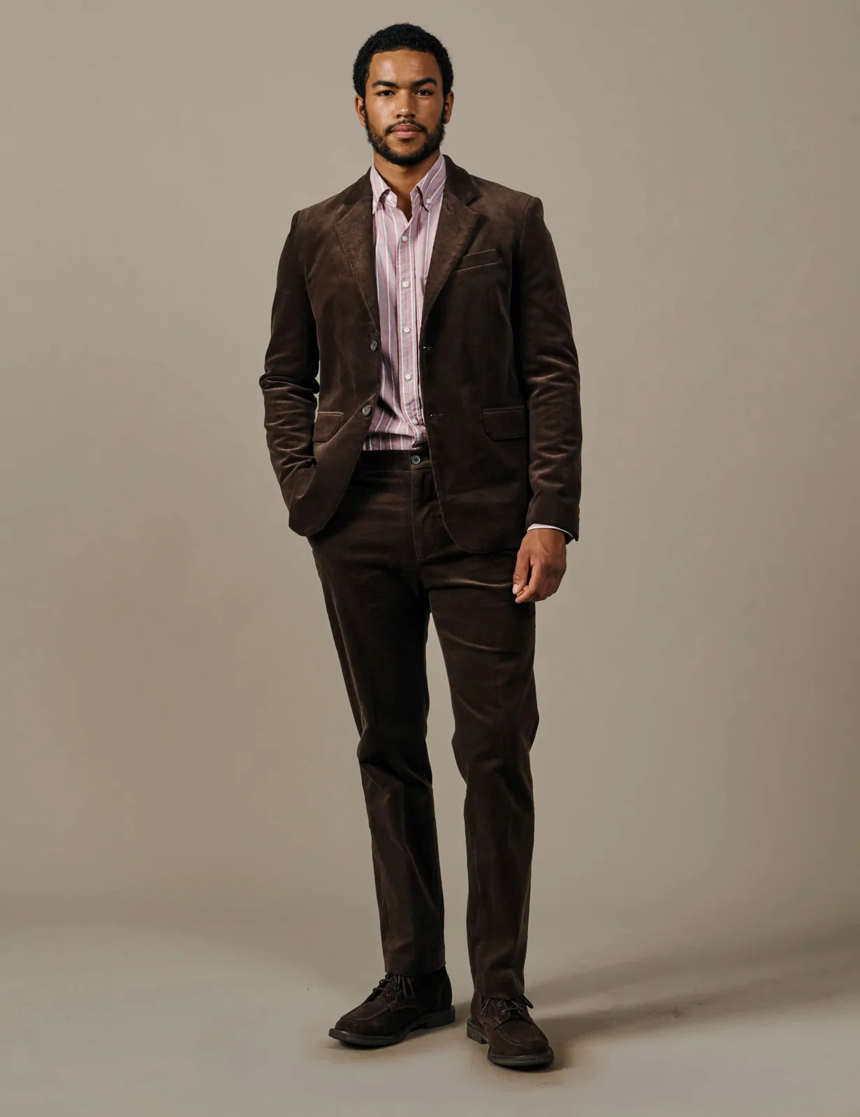 Cotton Rich Corduroy Tailored Fit Blazer thumbnail 4