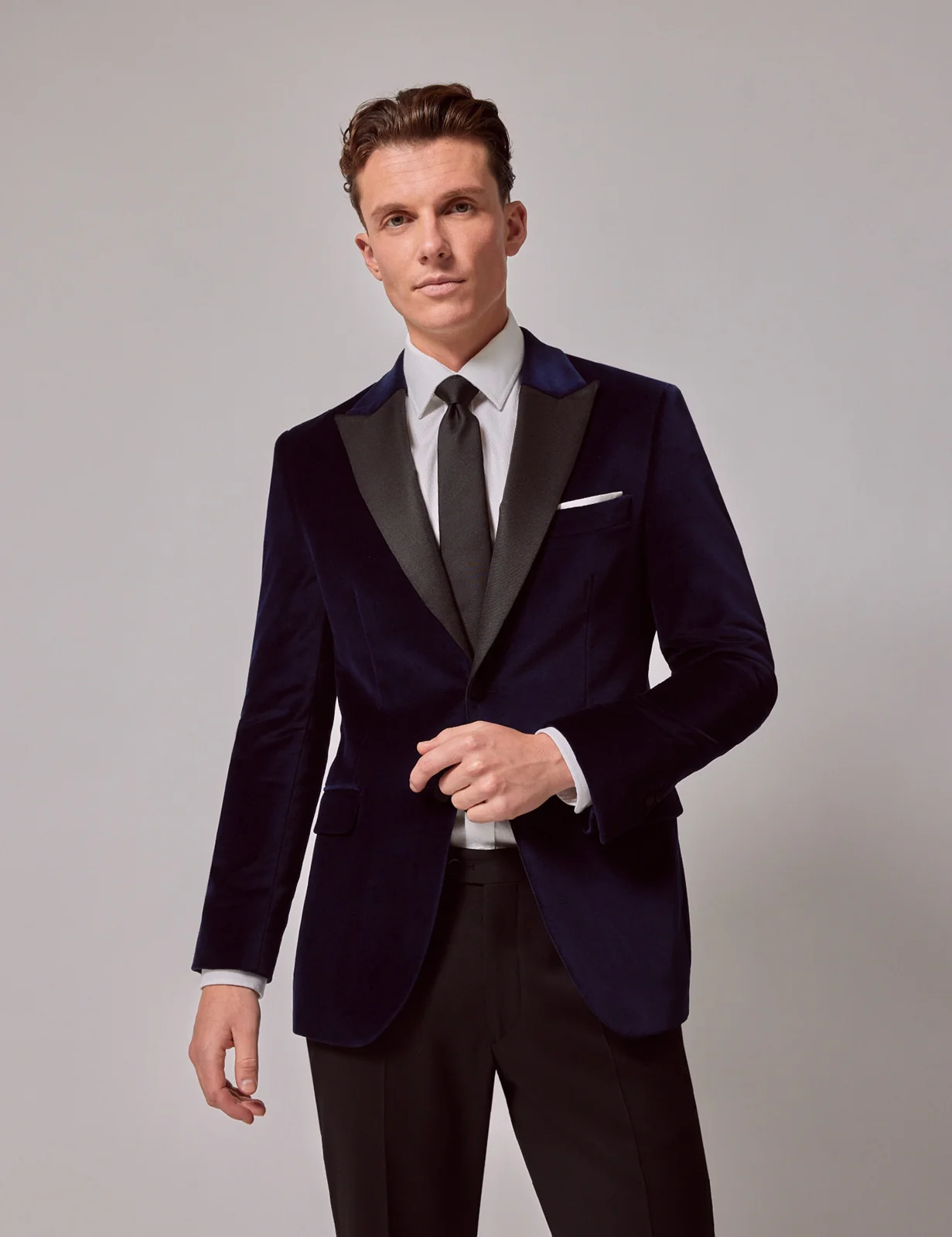 Cotton Rich Velvet Suit Jacket primary image