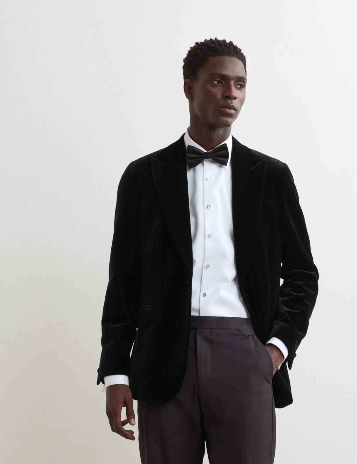 Pure Cotton Velvet Blazer thumbnail 3