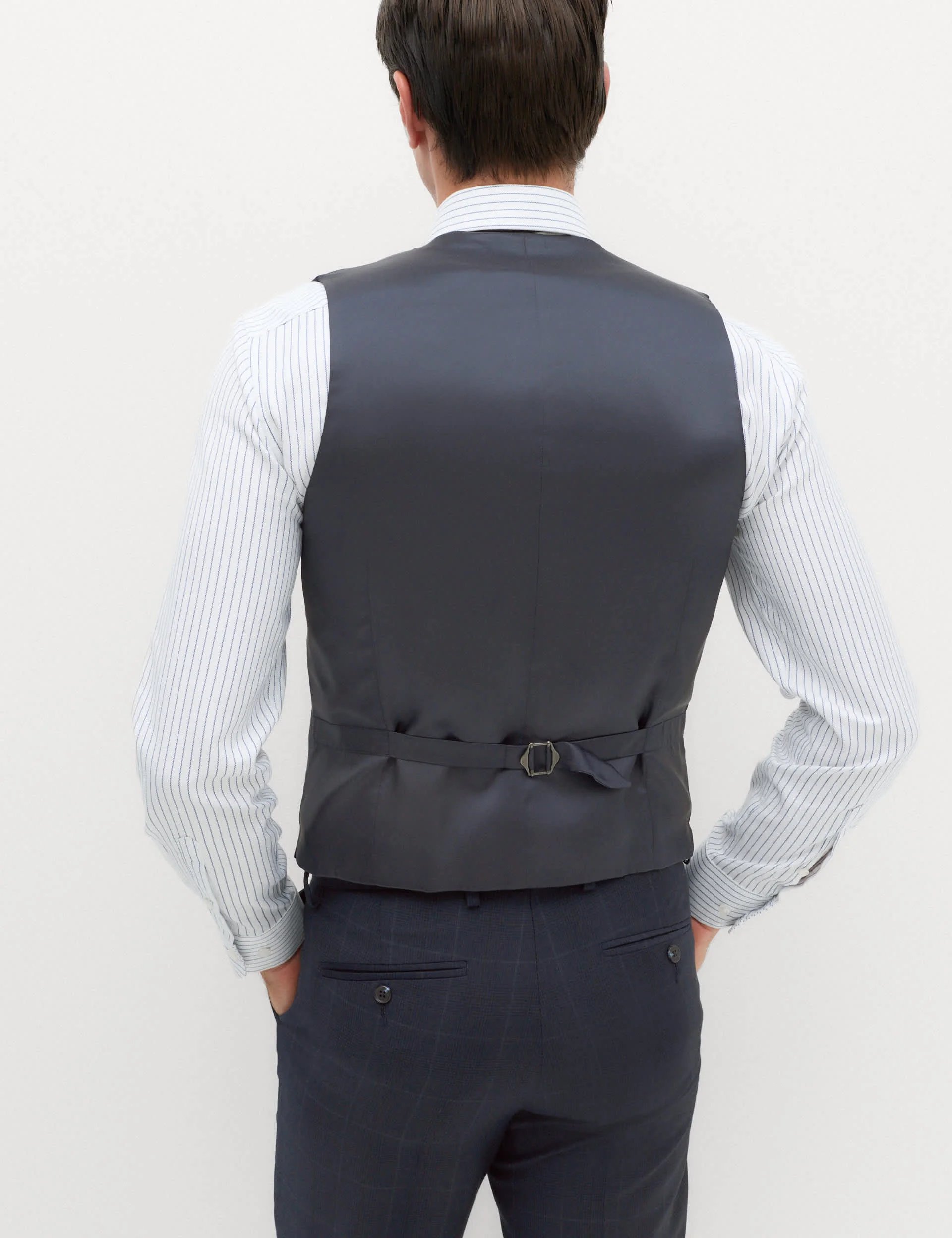Pure Wool Prince of Wales Check Waistcoat thumbnail 5