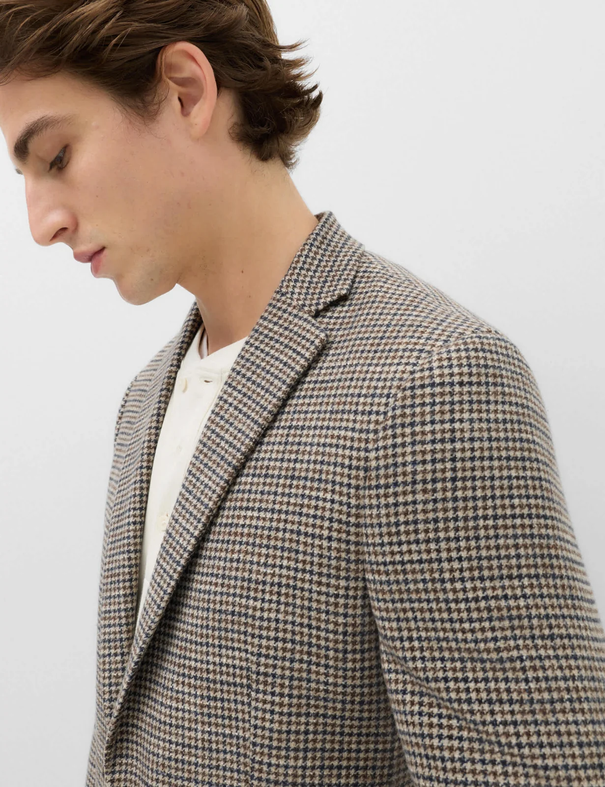 Regular Fit Cotton Blend Check Blazer thumbnail 3