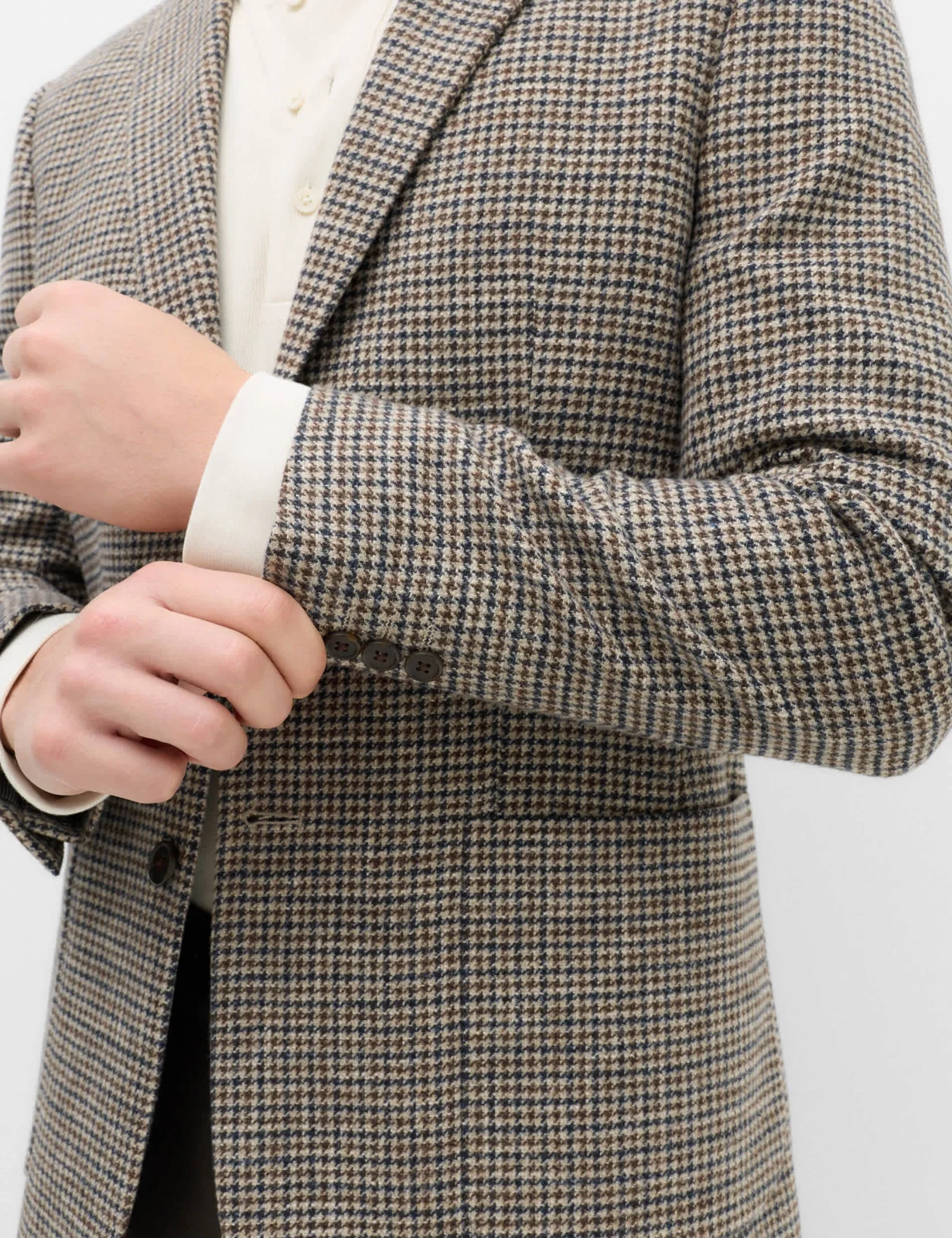 Regular Fit Cotton Blend Check Blazer thumbnail 4