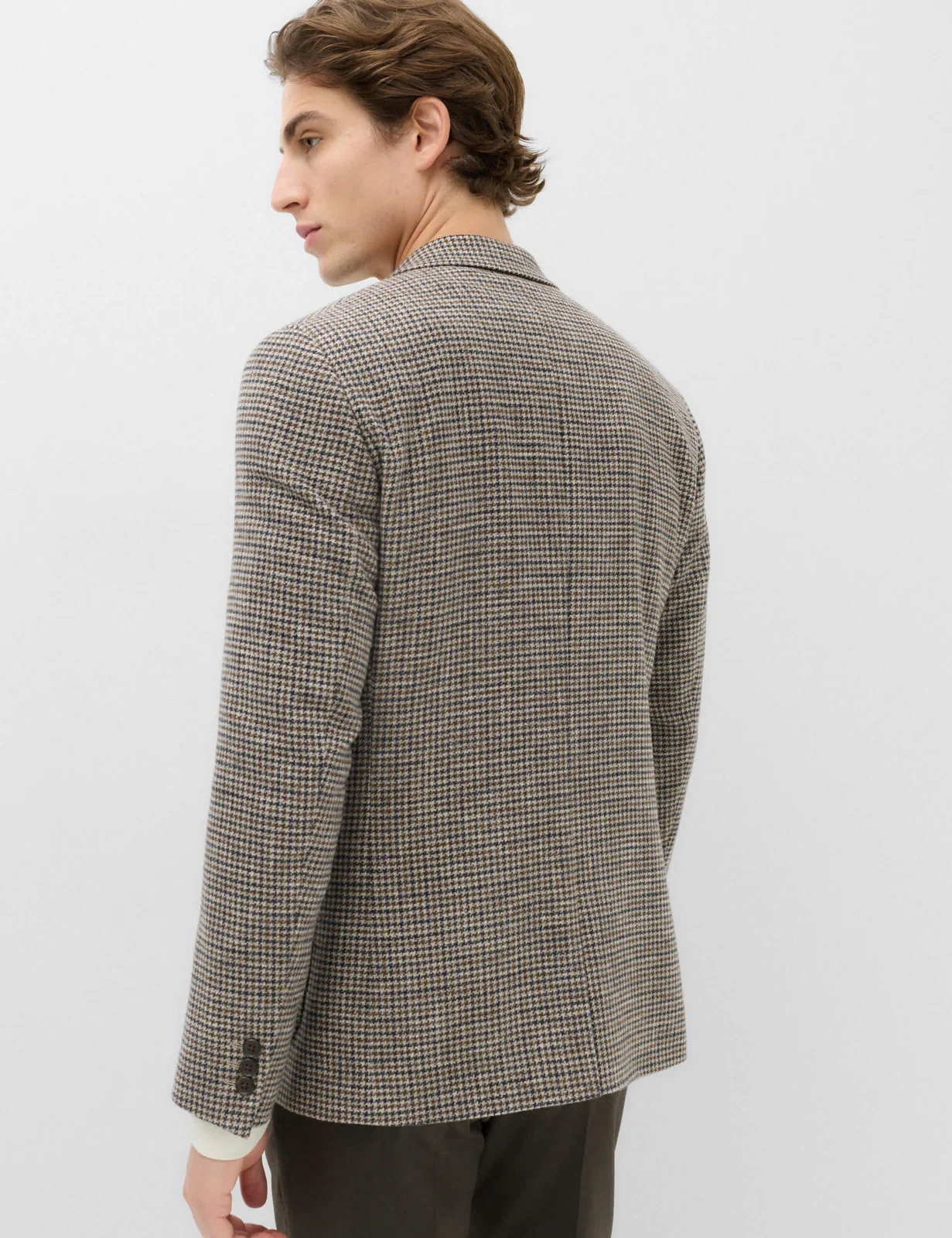 Regular Fit Cotton Blend Check Blazer thumbnail 5