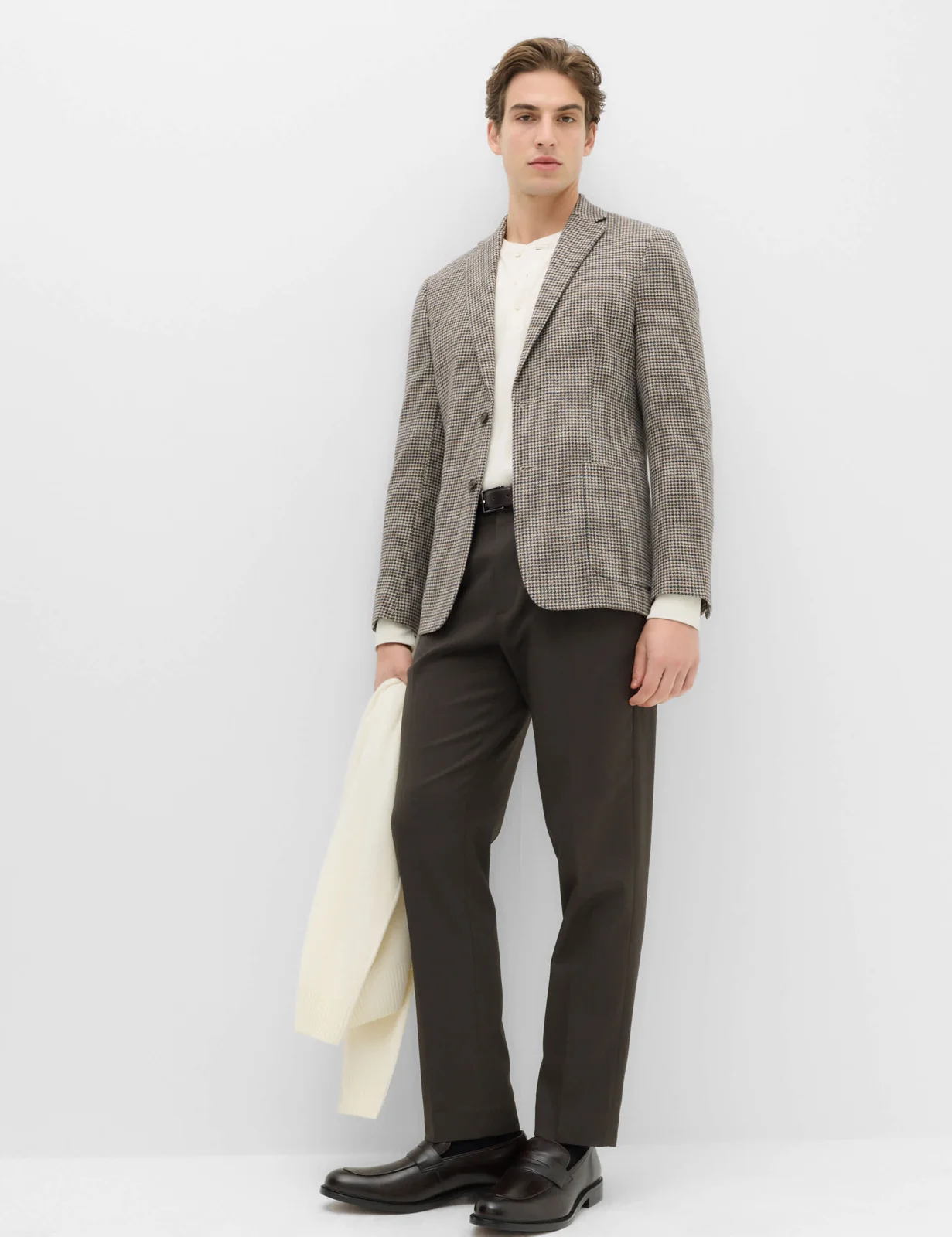 Regular Fit Cotton Blend Check Blazer thumbnail 6