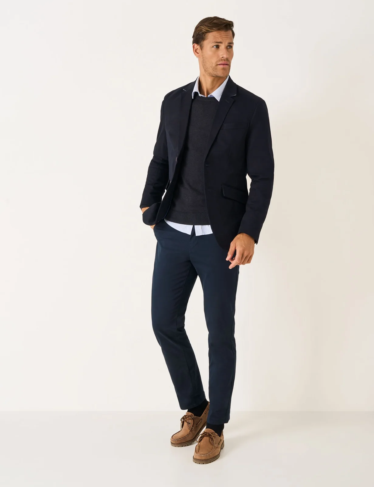 Regular Fit Cotton Rich Blazer thumbnail 3