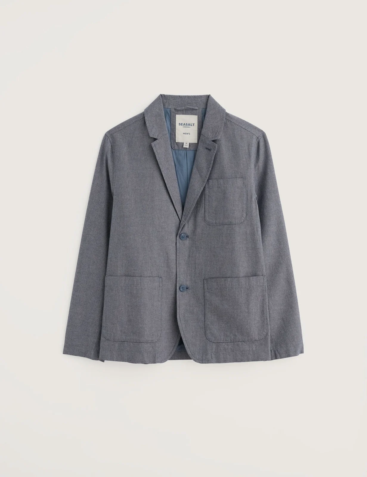 Regular Fit Pure Cotton Textured Blazer thumbnail 2