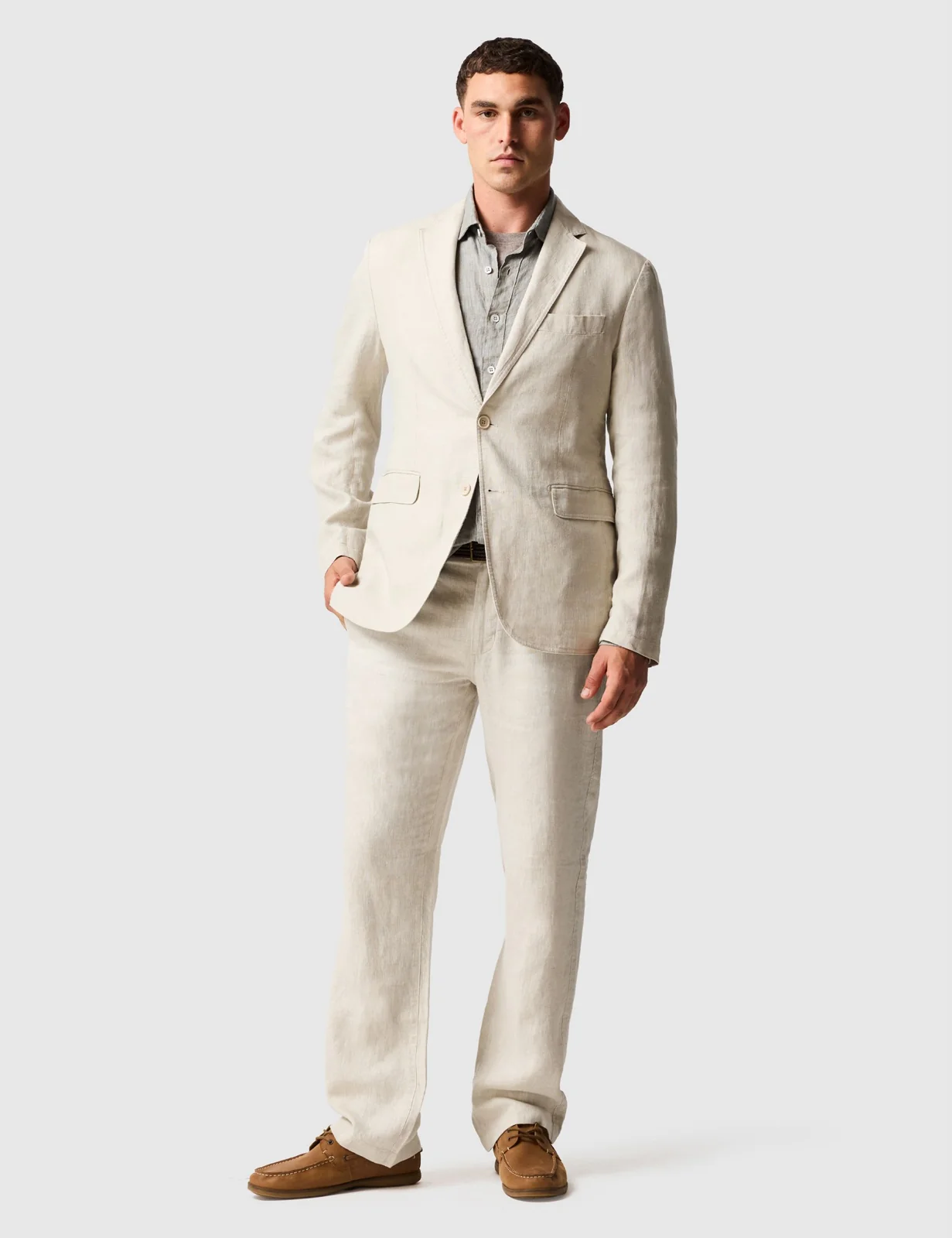 Regular Fit Pure Linen Blazer thumbnail 2