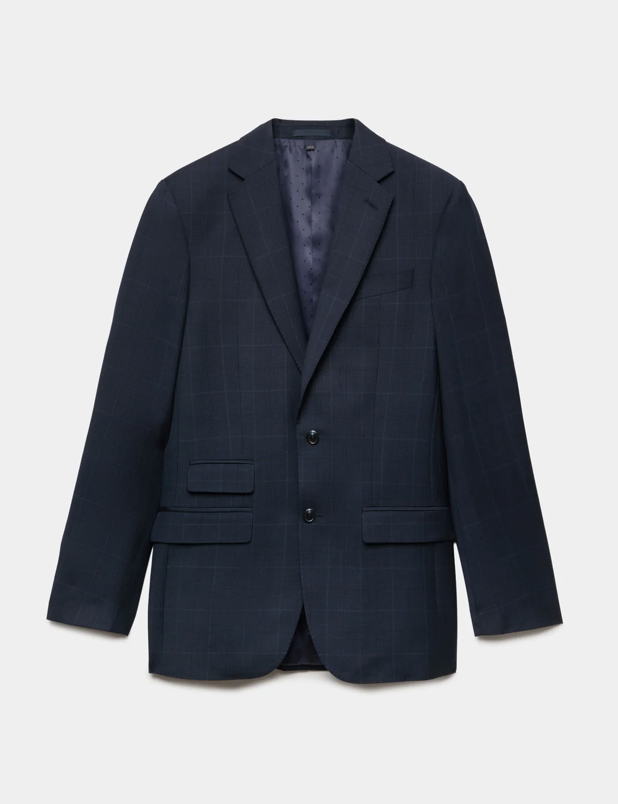Regular Fit Pure Wool Checked Suit Jacket thumbnail 2