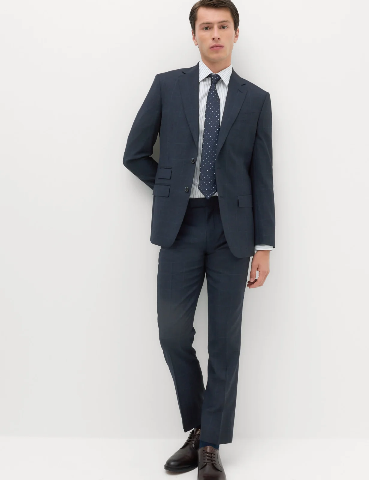 Regular Fit Pure Wool Checked Suit Jacket thumbnail 5