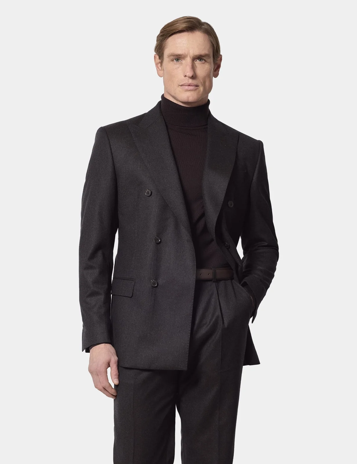Regular Fit Pure Wool Double Breasted Jacket primary image