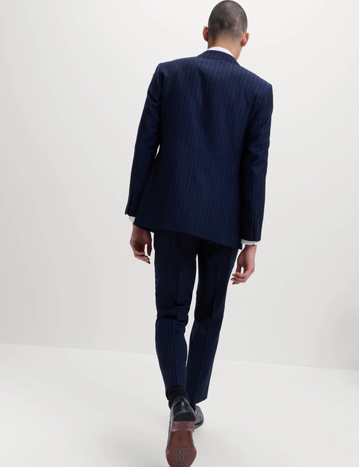 Regular Fit Pure Wool Pinstripe Suit Jacket thumbnail 6