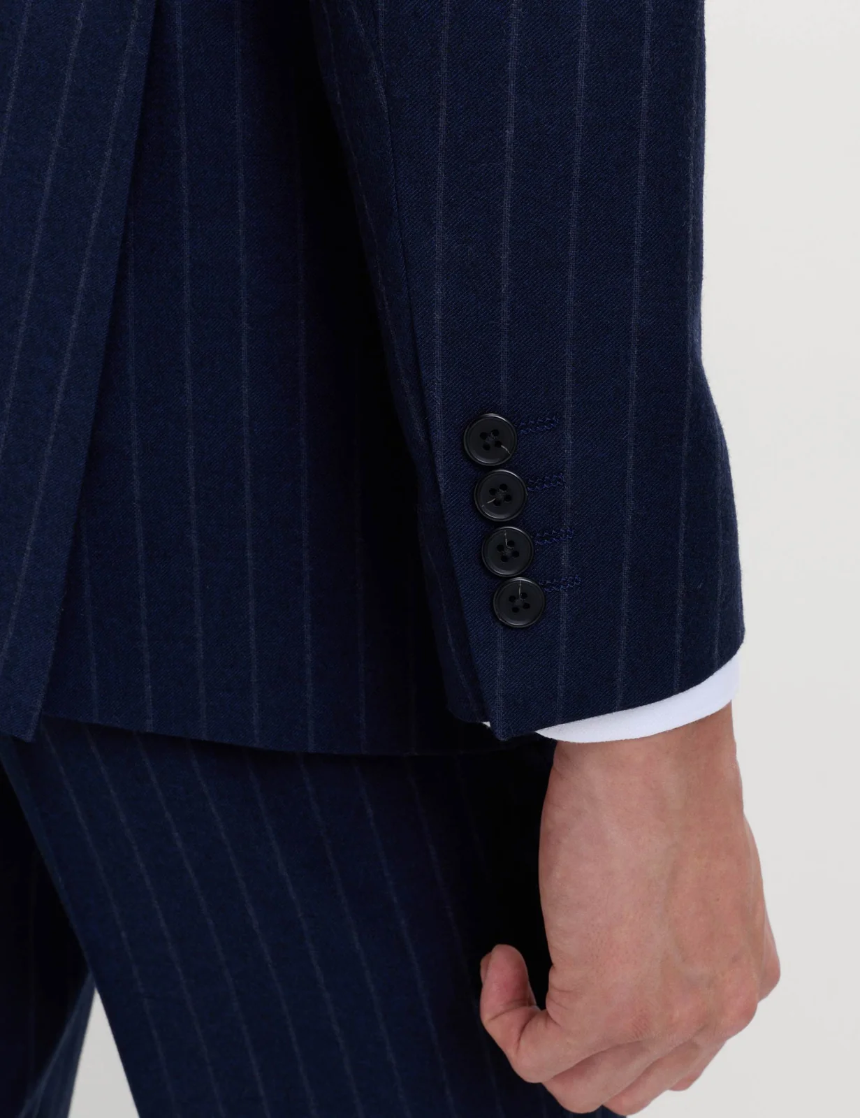 Regular Fit Pure Wool Pinstripe Suit Jacket thumbnail 8