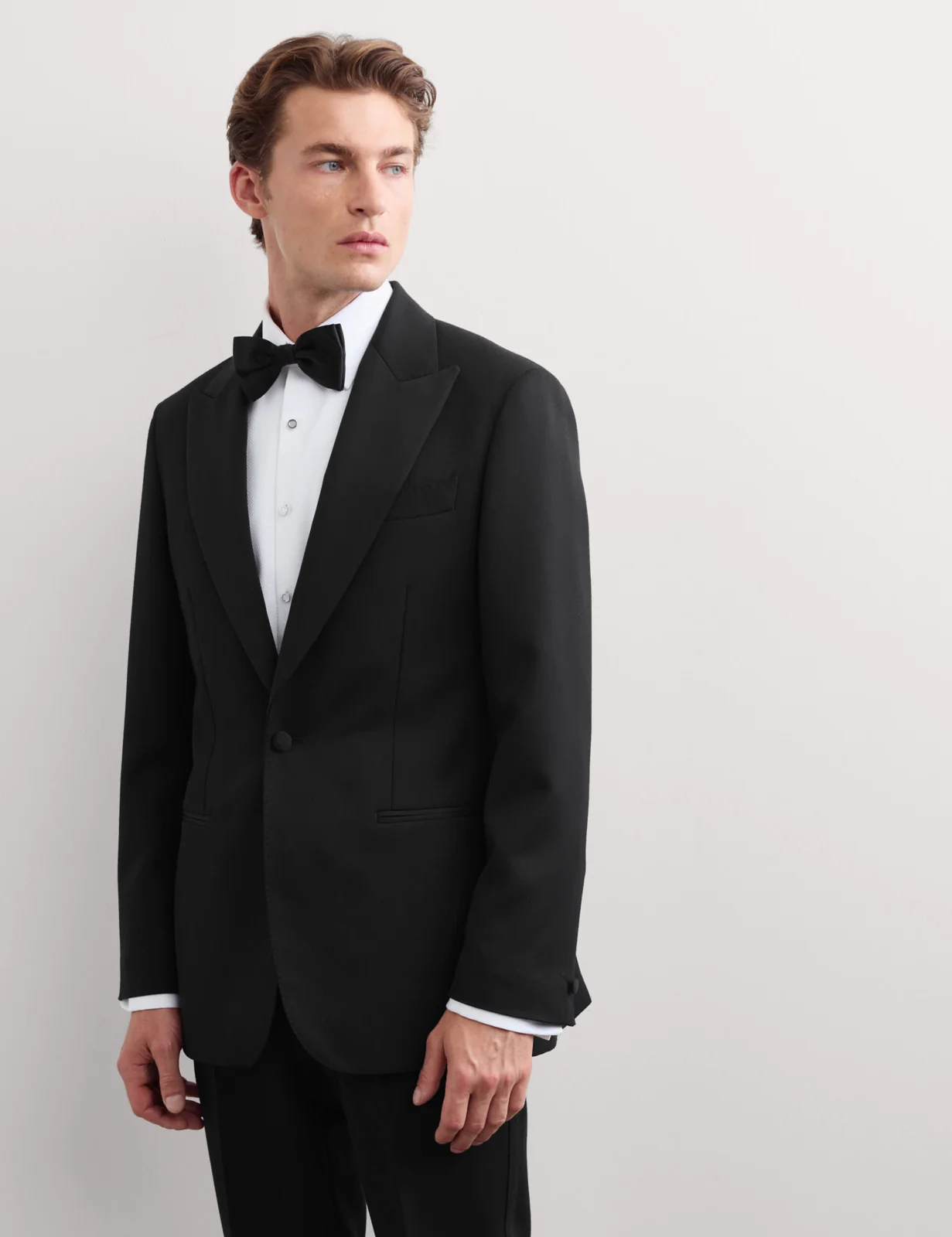 Tailored Fit Pure Wool Tuxedo Jacket