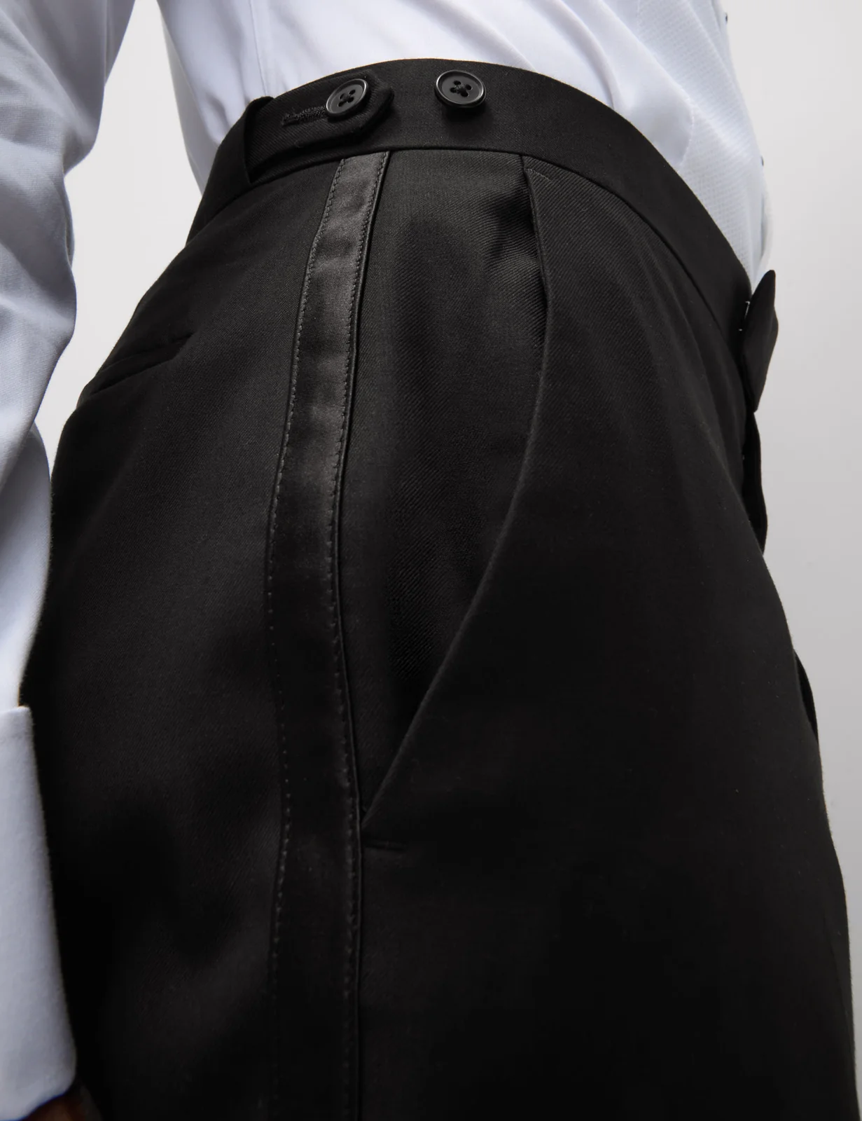 Regular Fit Stretch Tuxedo Trousers thumbnail 3