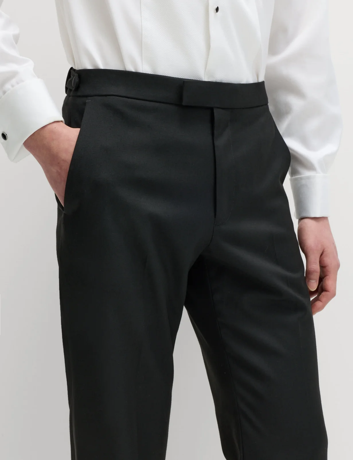 Regular Fit Stretch Tuxedo Trousers thumbnail 4