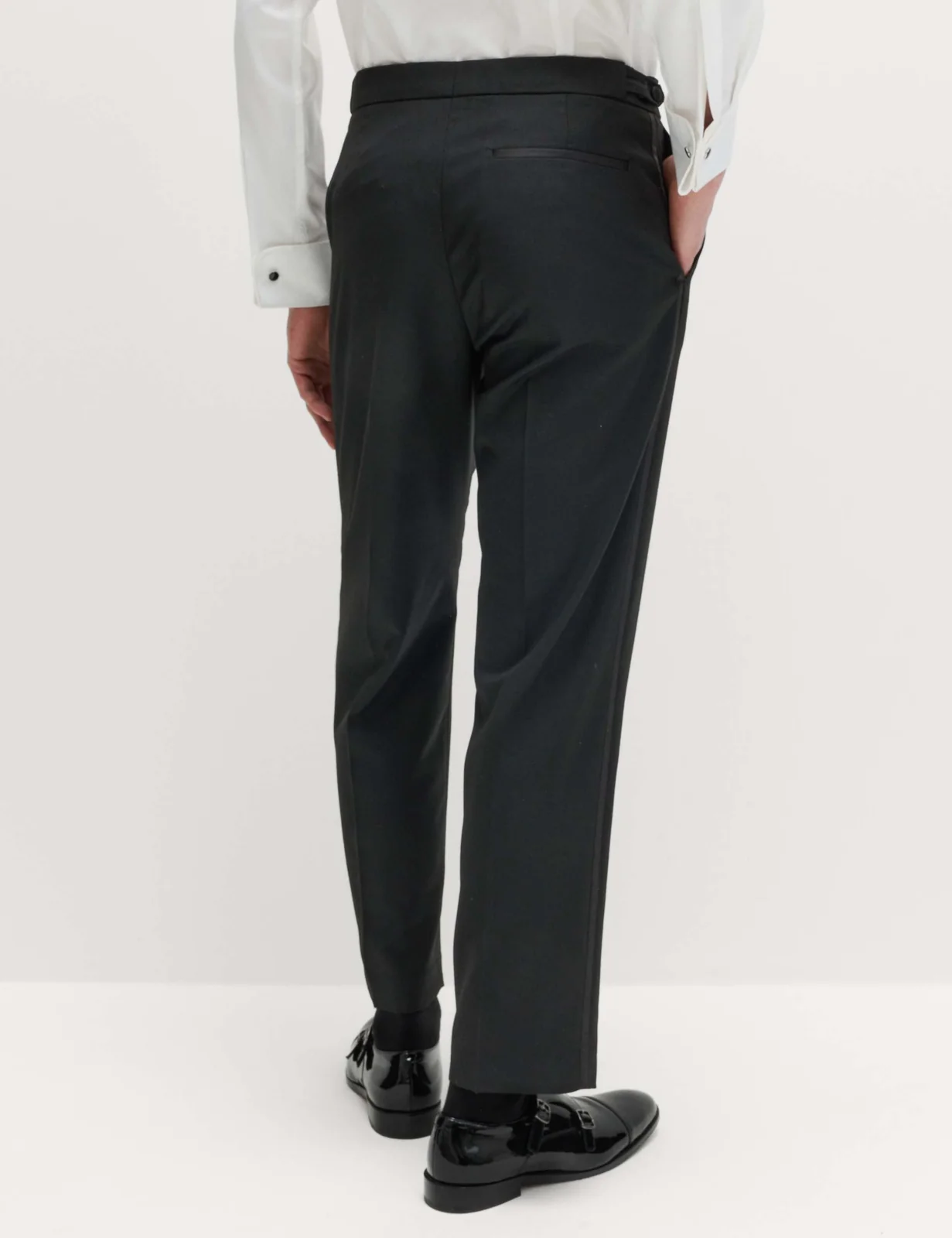 Regular Fit Stretch Tuxedo Trousers thumbnail 5