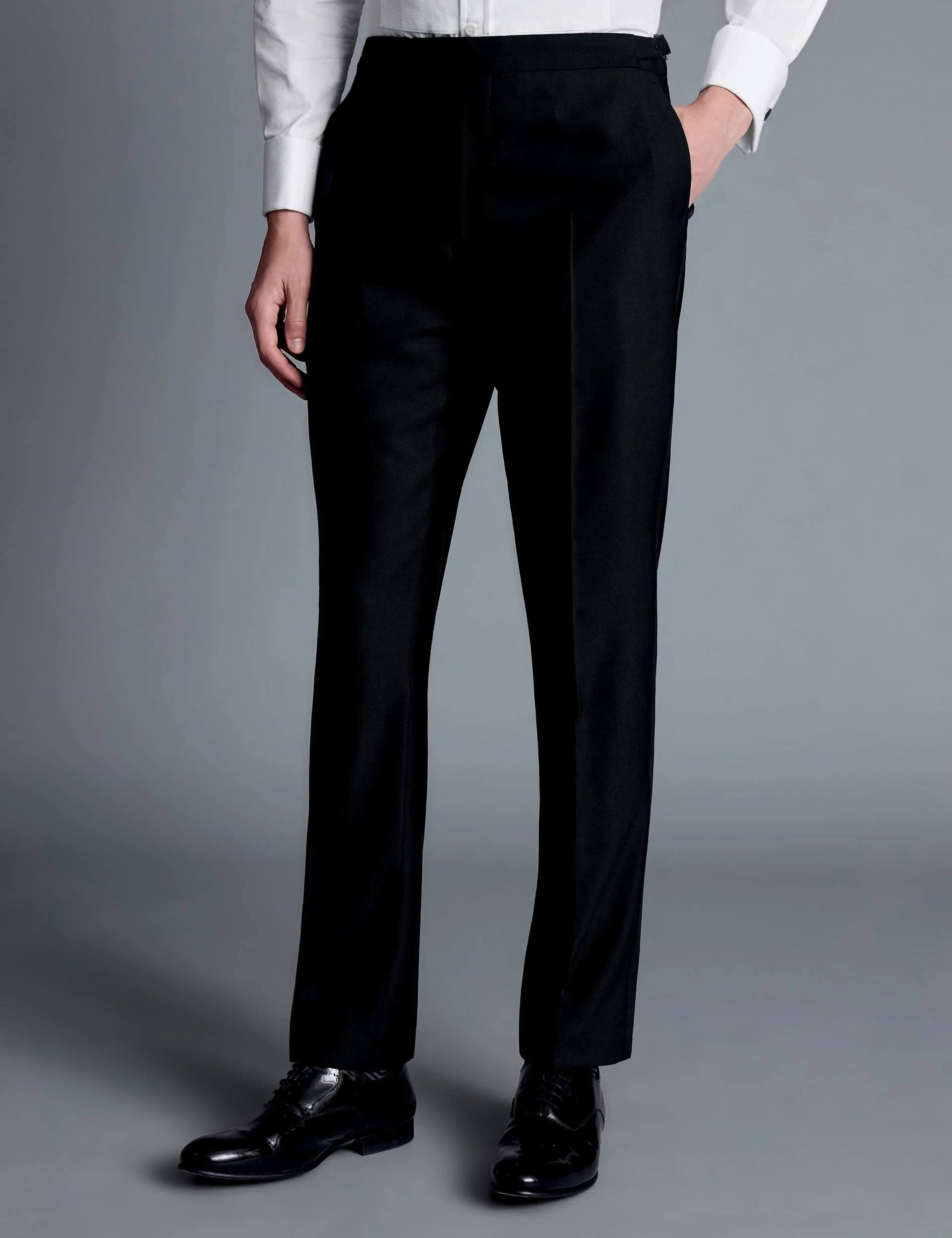 Regular Fit Super 120's Wool Tuxedo Suit thumbnail 4
