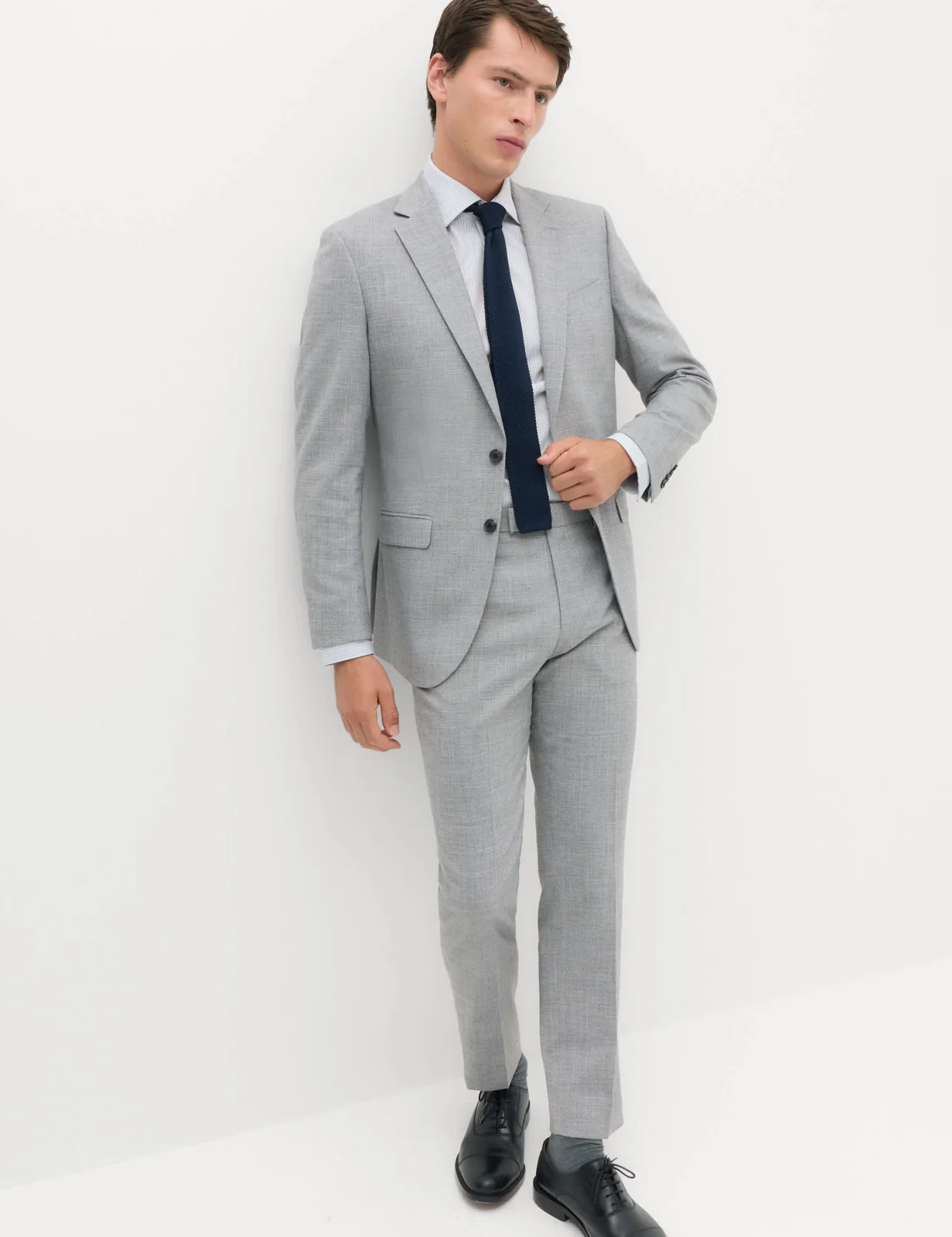Regular Fit Textured Stretch Suit Jacket thumbnail 5