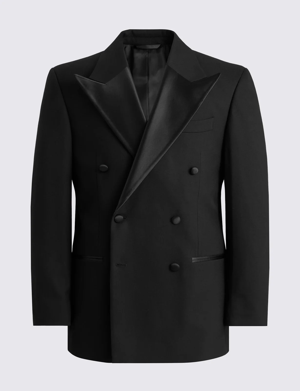 Relaxed Fit Double Breasted Tuxedo Jacket thumbnail 5