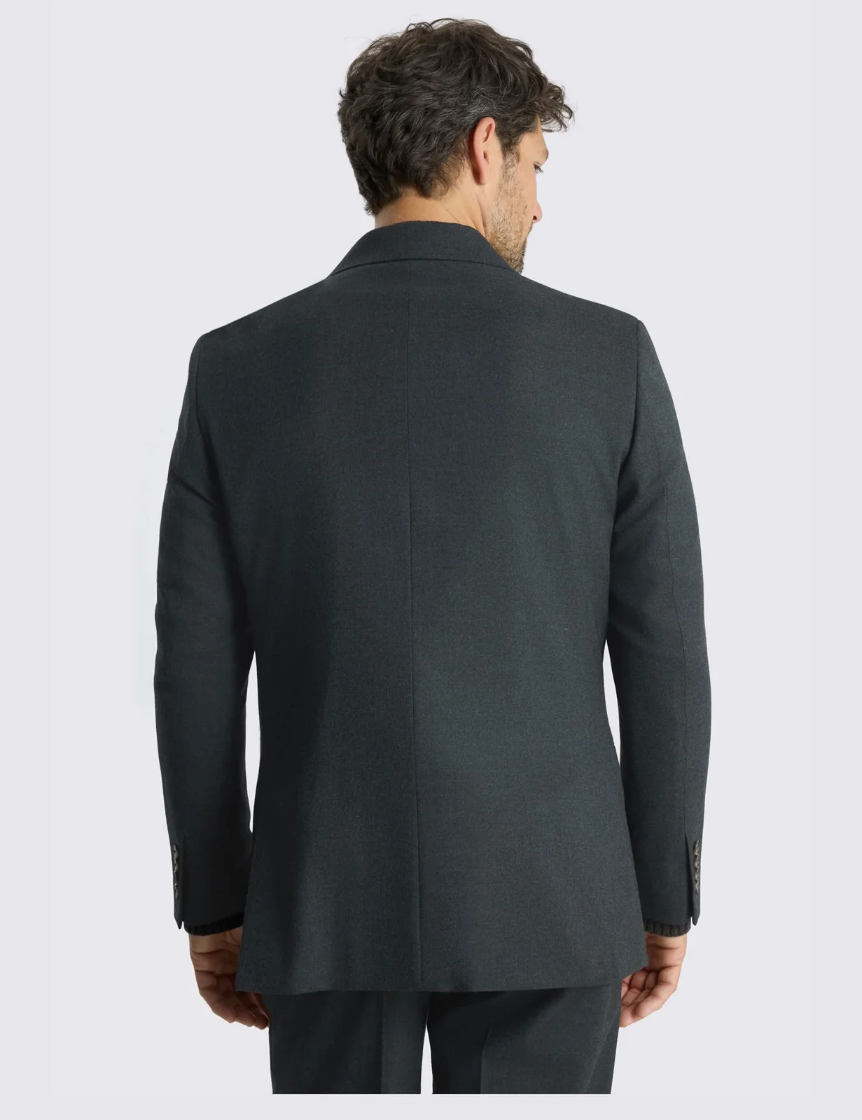 Relaxed Fit Flannel Stretch Suit Jacket thumbnail 3
