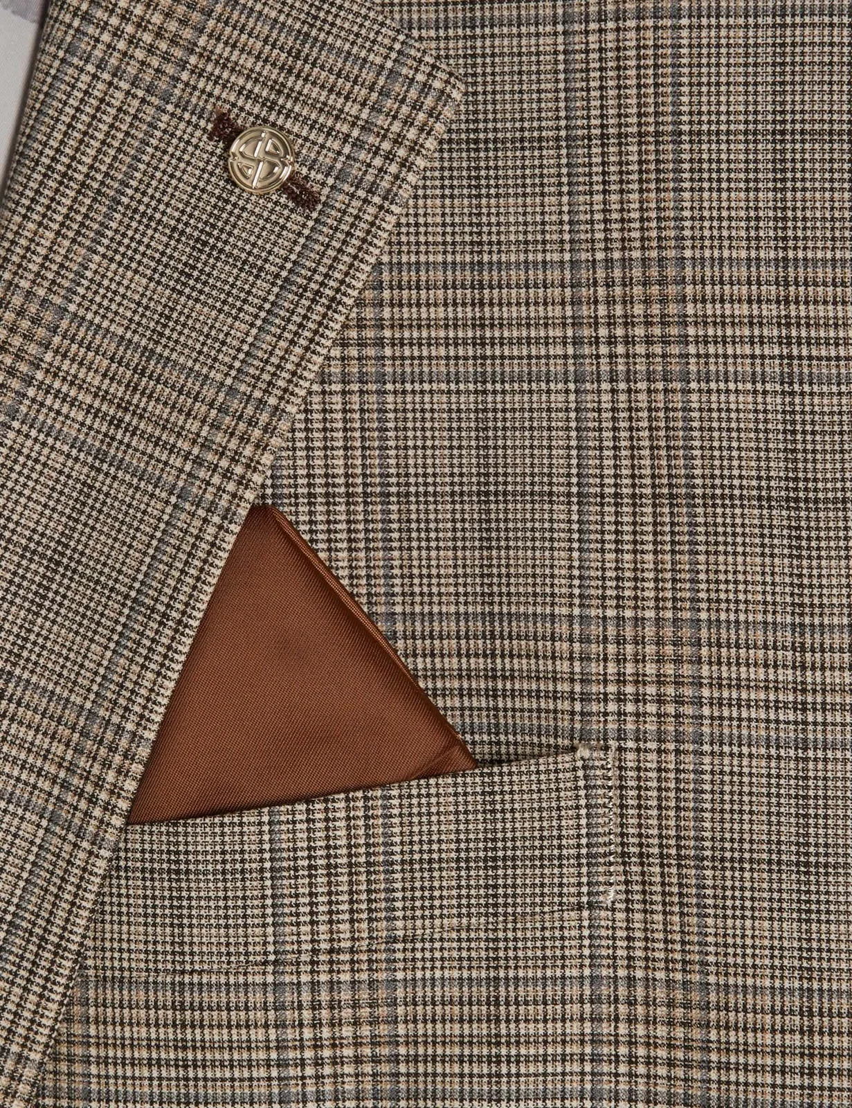 Skinny Fit Checked Suit Jacket thumbnail 9