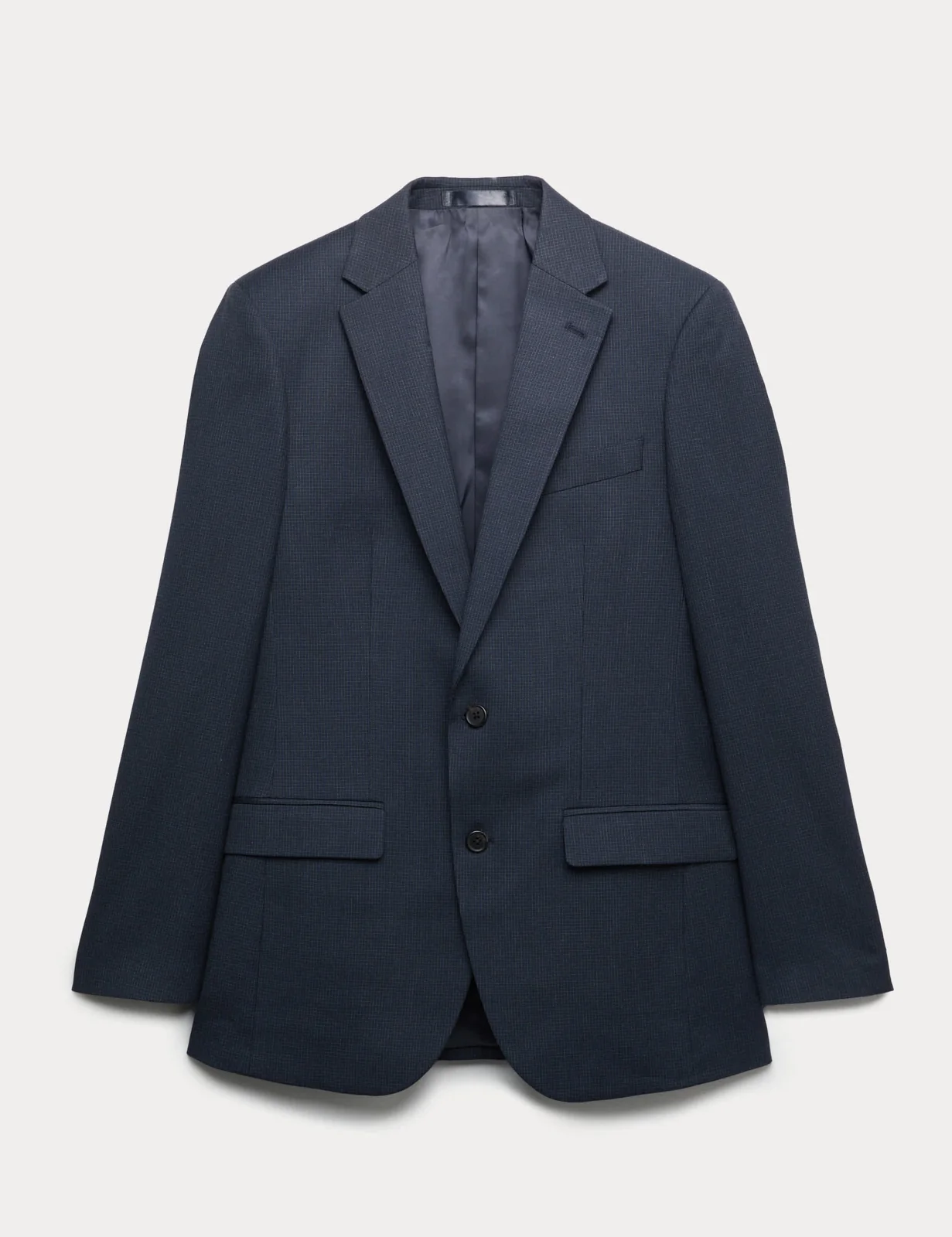 Skinny Fit Grid Check Stretch Suit Jacket thumbnail 2