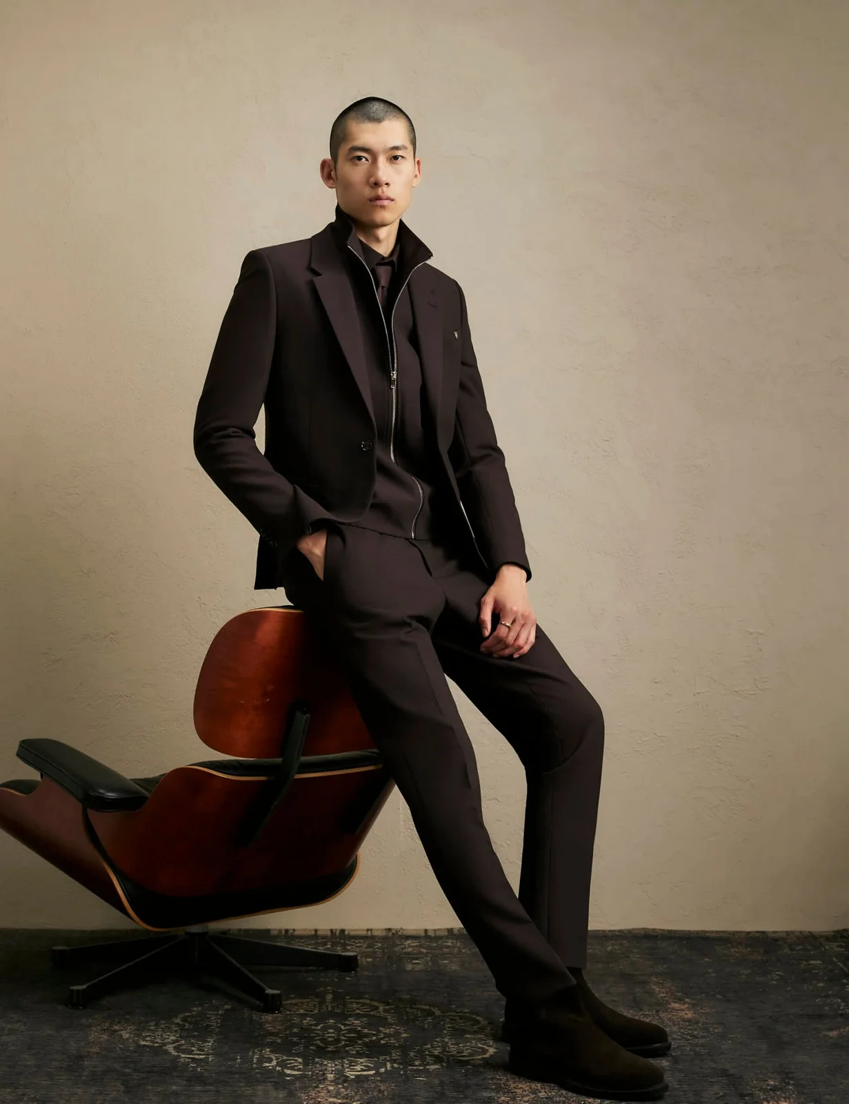 Skinny Fit Stretch Suit Jacket thumbnail 3