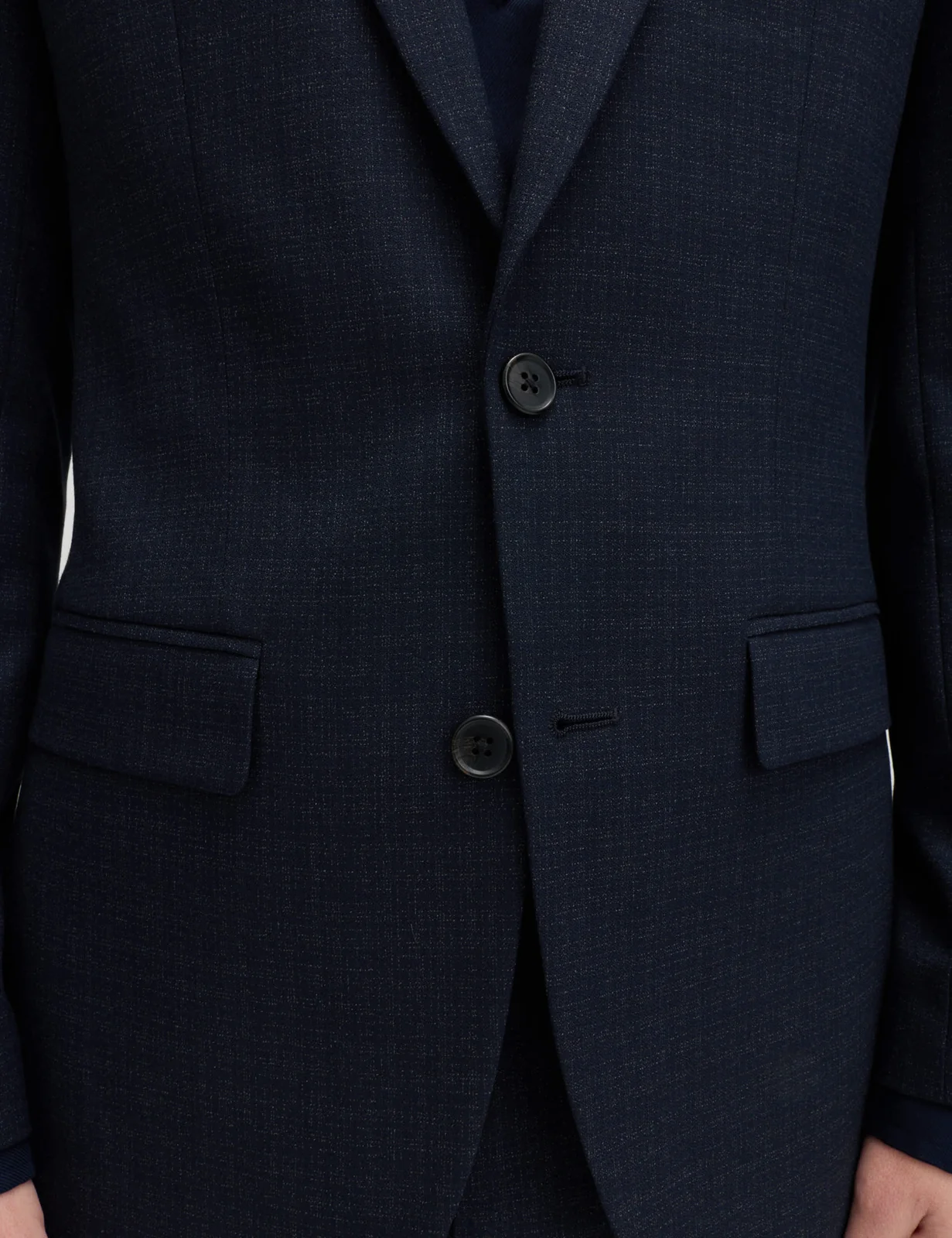 Skinny Fit Textured Stretch Suit Jacket thumbnail 7