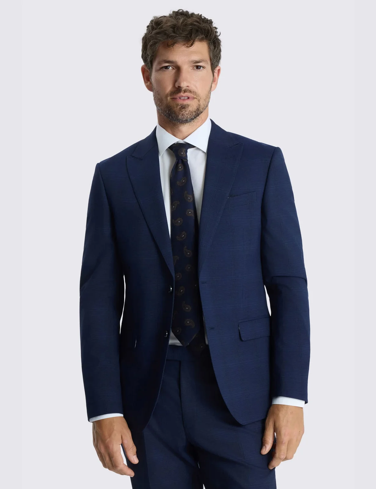 Slim Fit Check Stretch Suit Jacket primary image