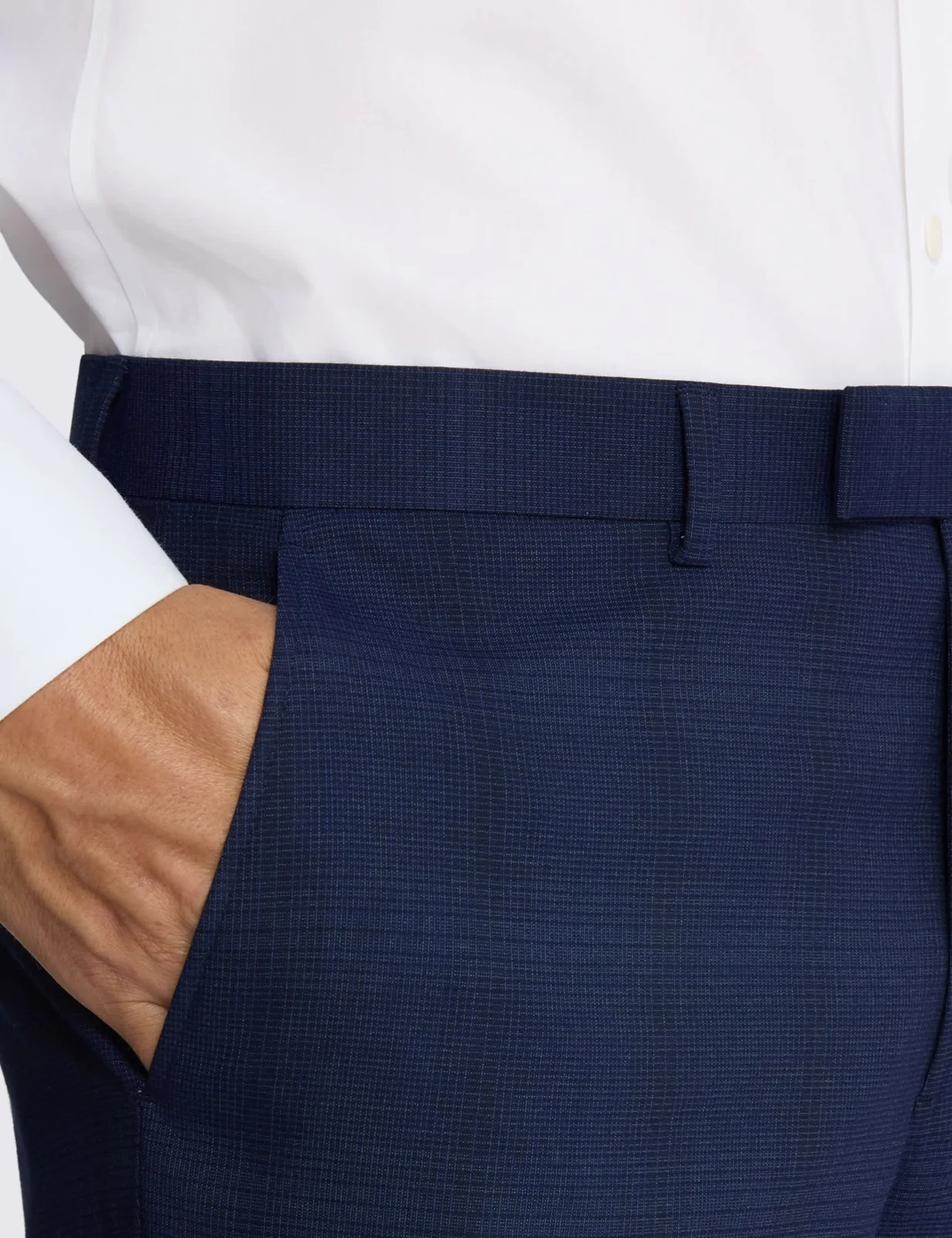 Slim Fit Check Suit Trousers thumbnail 2