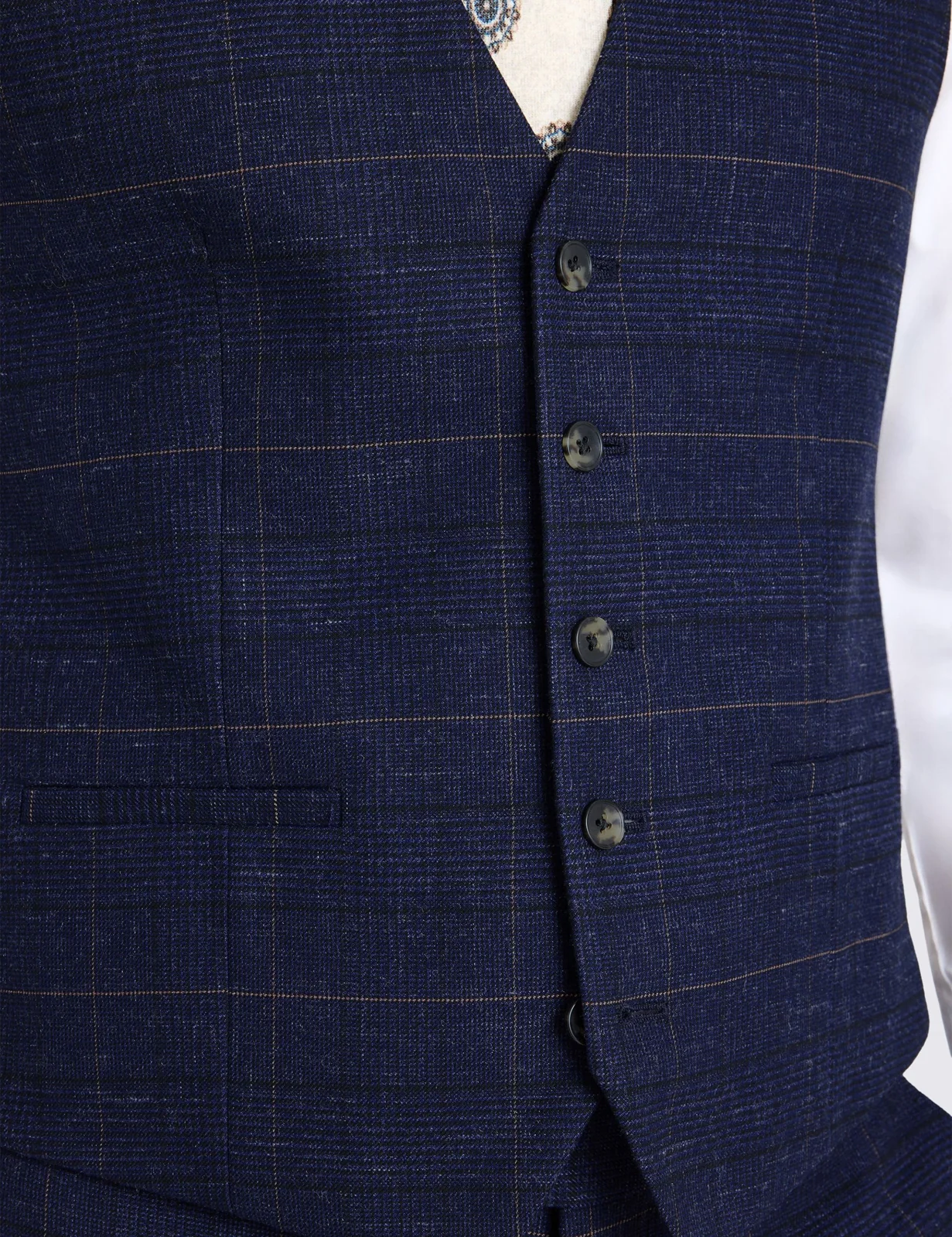 Slim Fit Check Waistcoat thumbnail 2