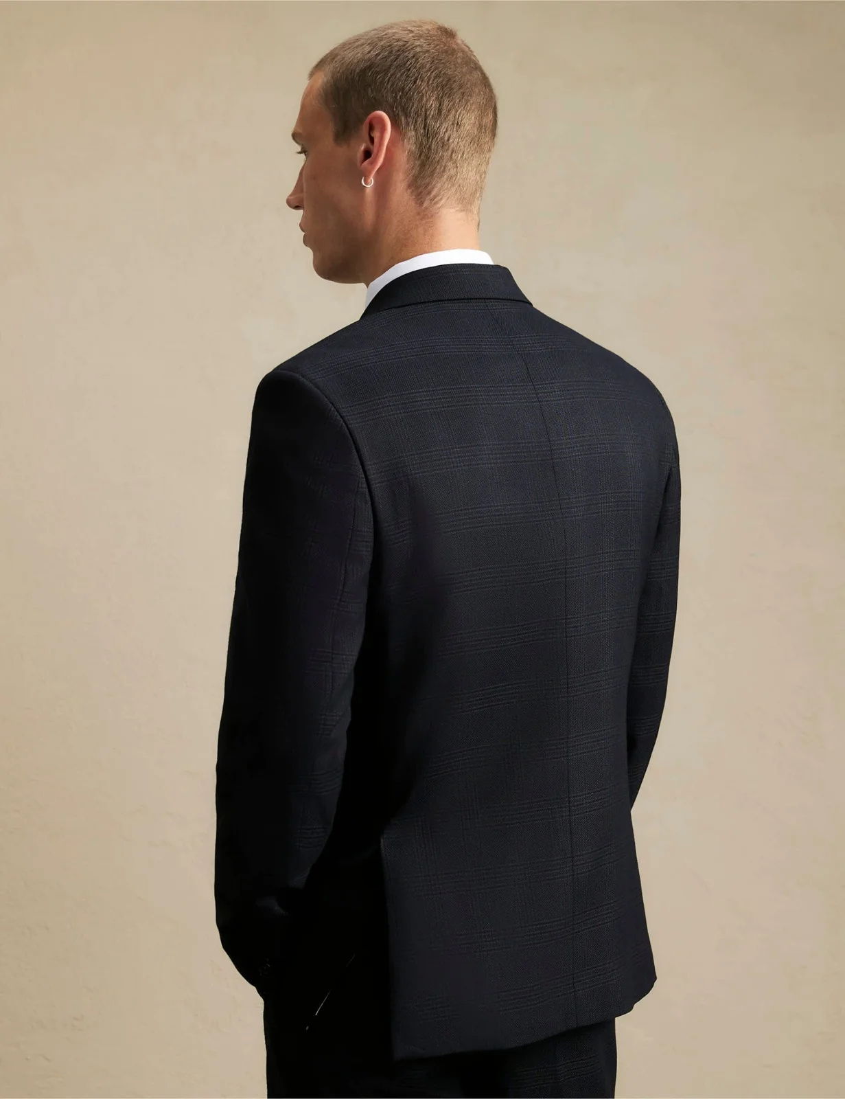 Slim Fit Checked Single Breasted Suit Jacket thumbnail 5