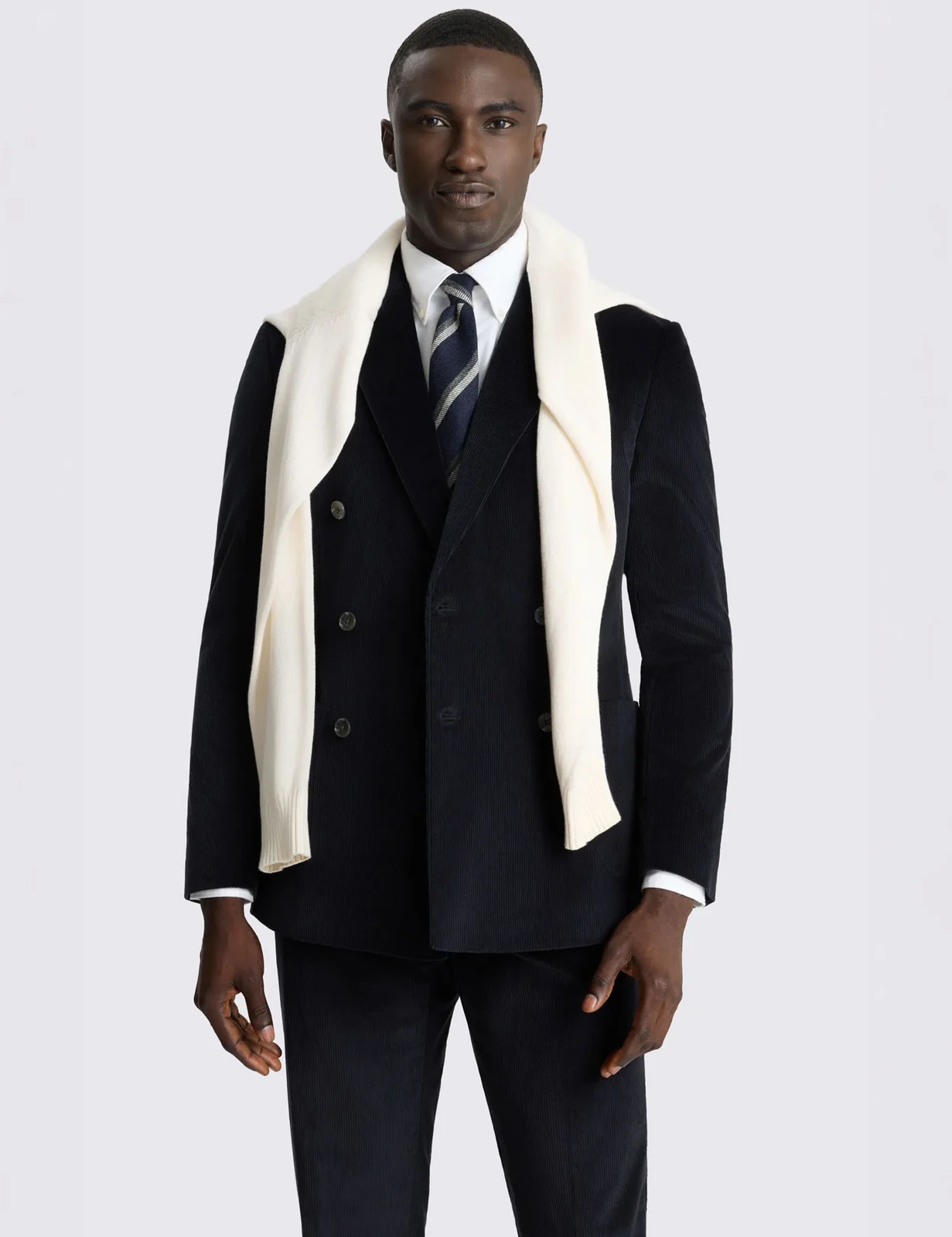 Slim Fit Cord Suit Jacket