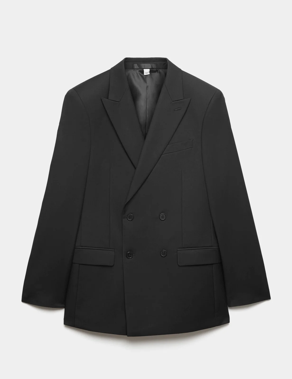 Slim Fit Double Breasted Jacket with Stretch thumbnail 2