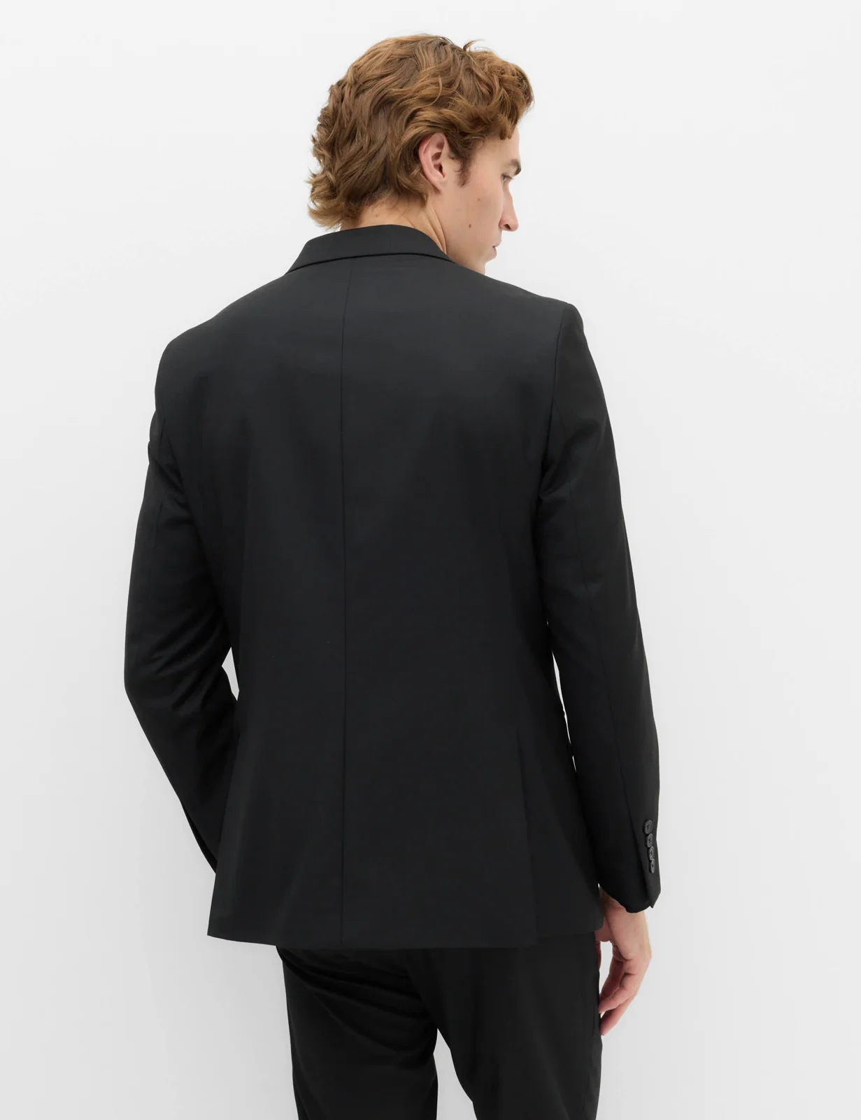 Slim Fit Double Breasted Jacket with Stretch thumbnail 5