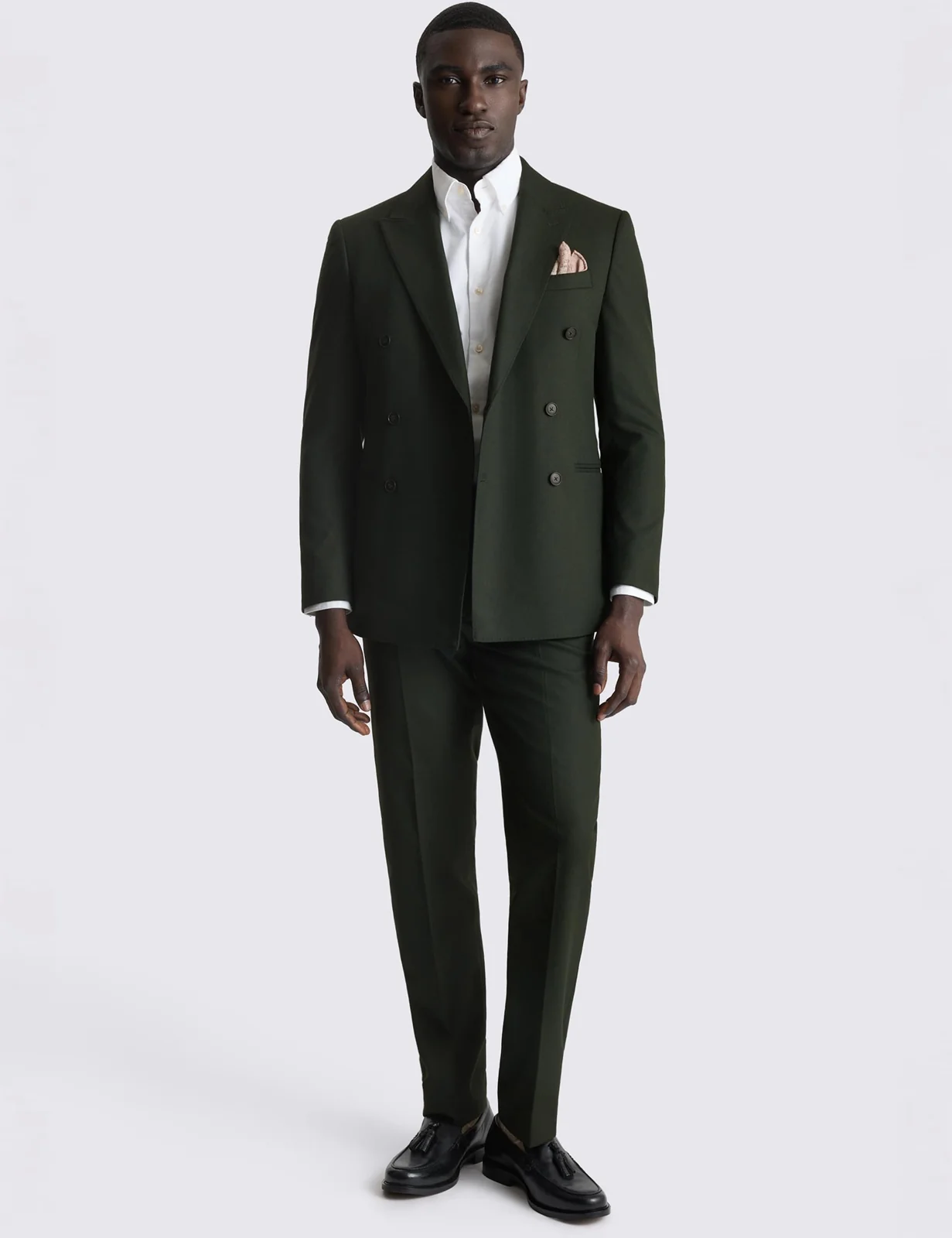 Slim Fit Double Breasted Suit Jacket thumbnail 2