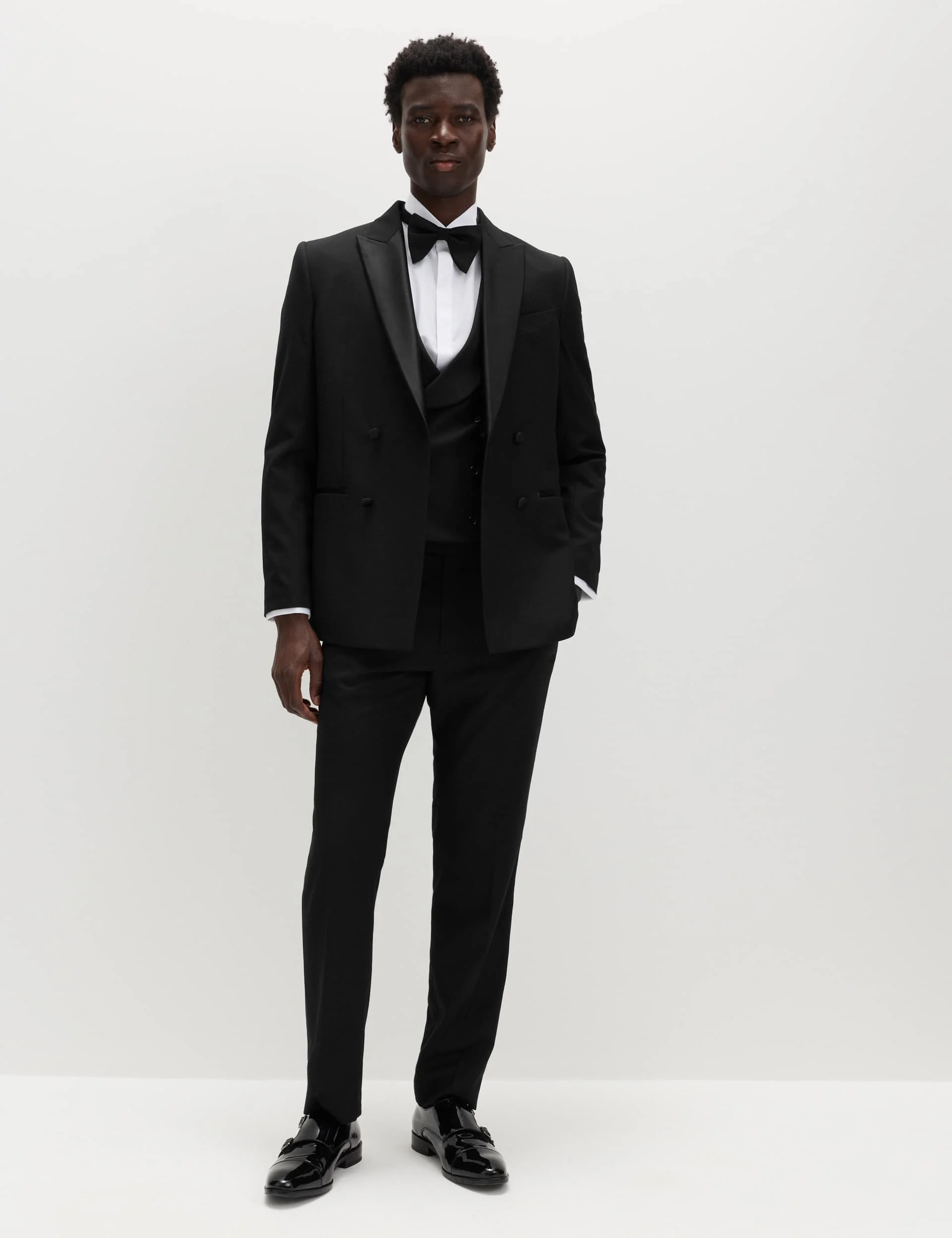 Slim Fit Double Breasted Tuxedo Jacket thumbnail 7