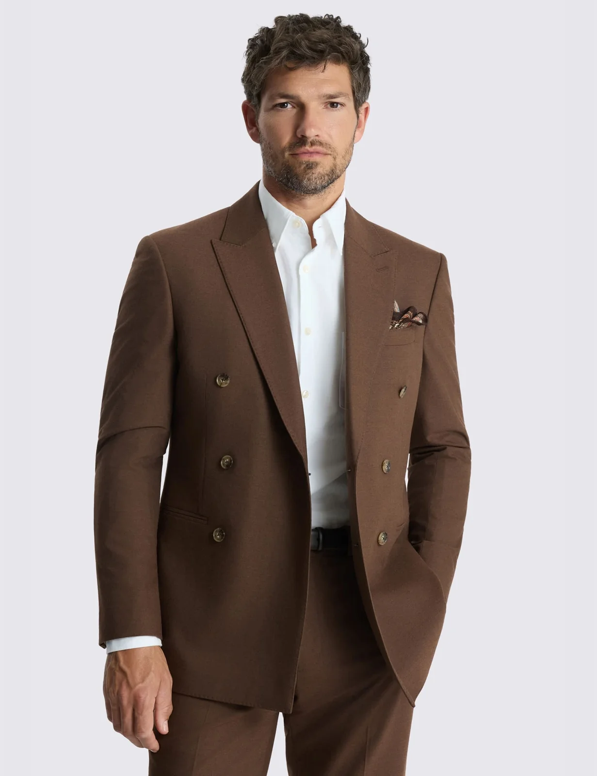 Slim Fit Flannel Stretch Suit Jacket primary image