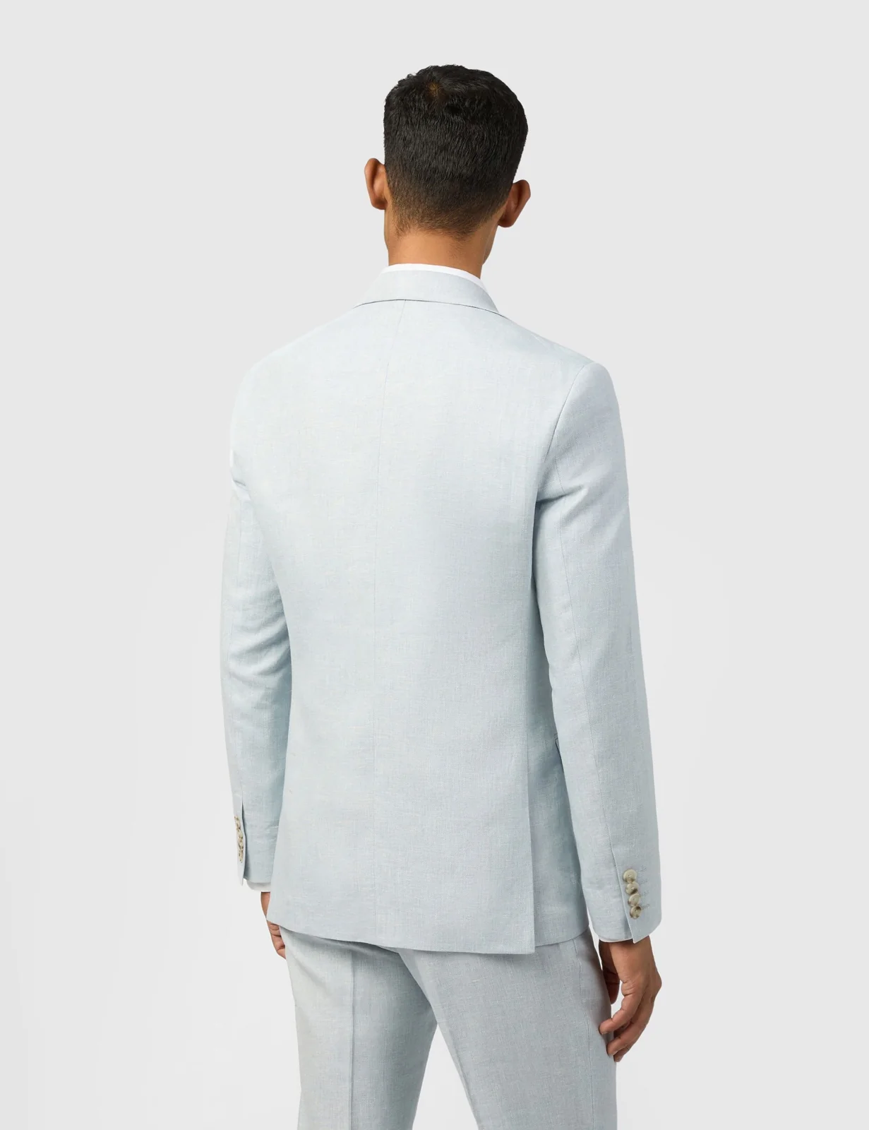 Slim Fit Linen Rich Single Breasted Suit thumbnail 3