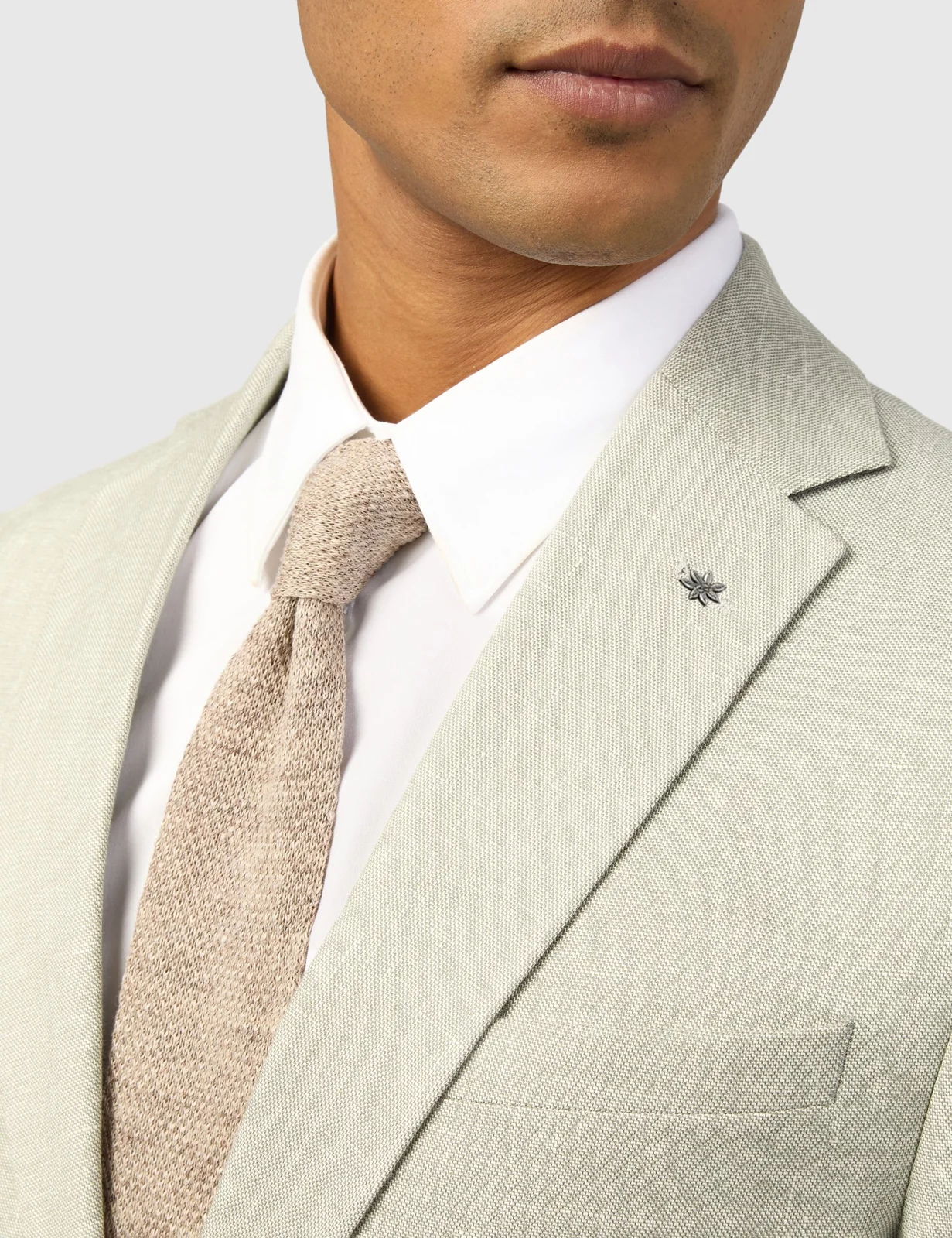 Slim Fit Linen Rich Textured Blazer thumbnail 5