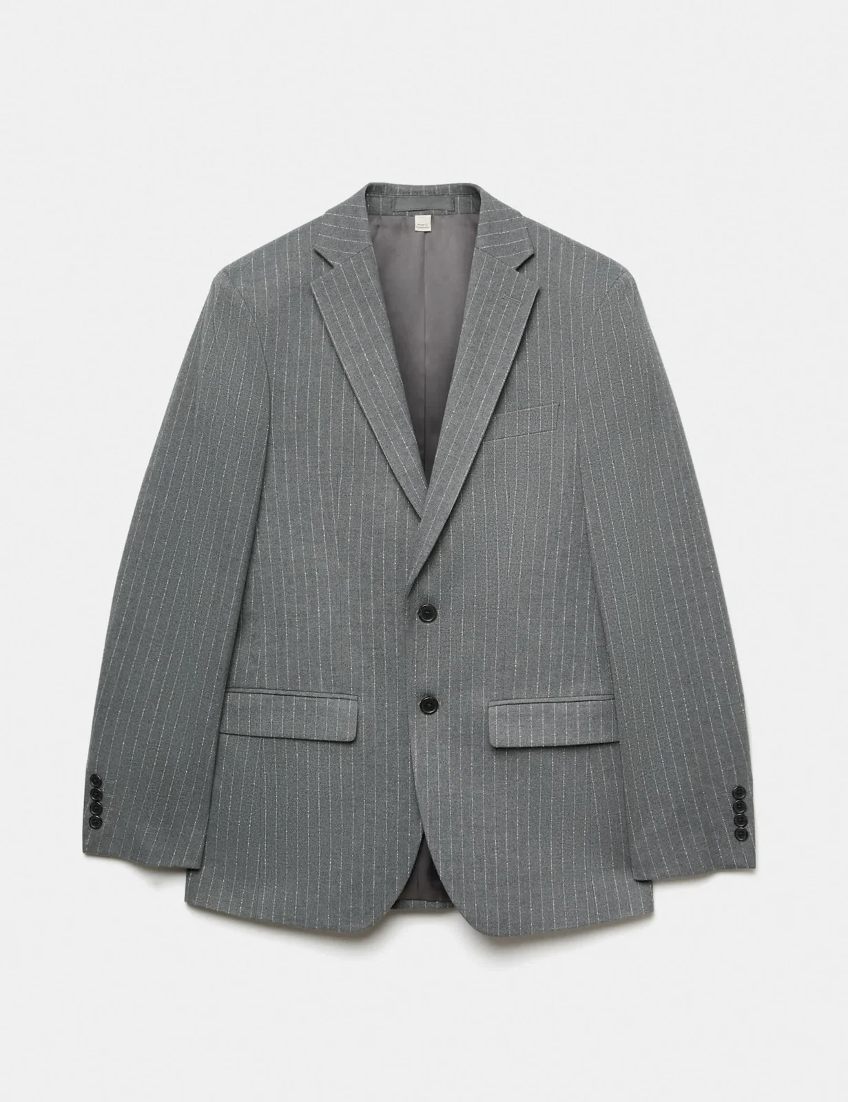 Slim Fit Pin Stripe Stretch Suit Jacket thumbnail 2