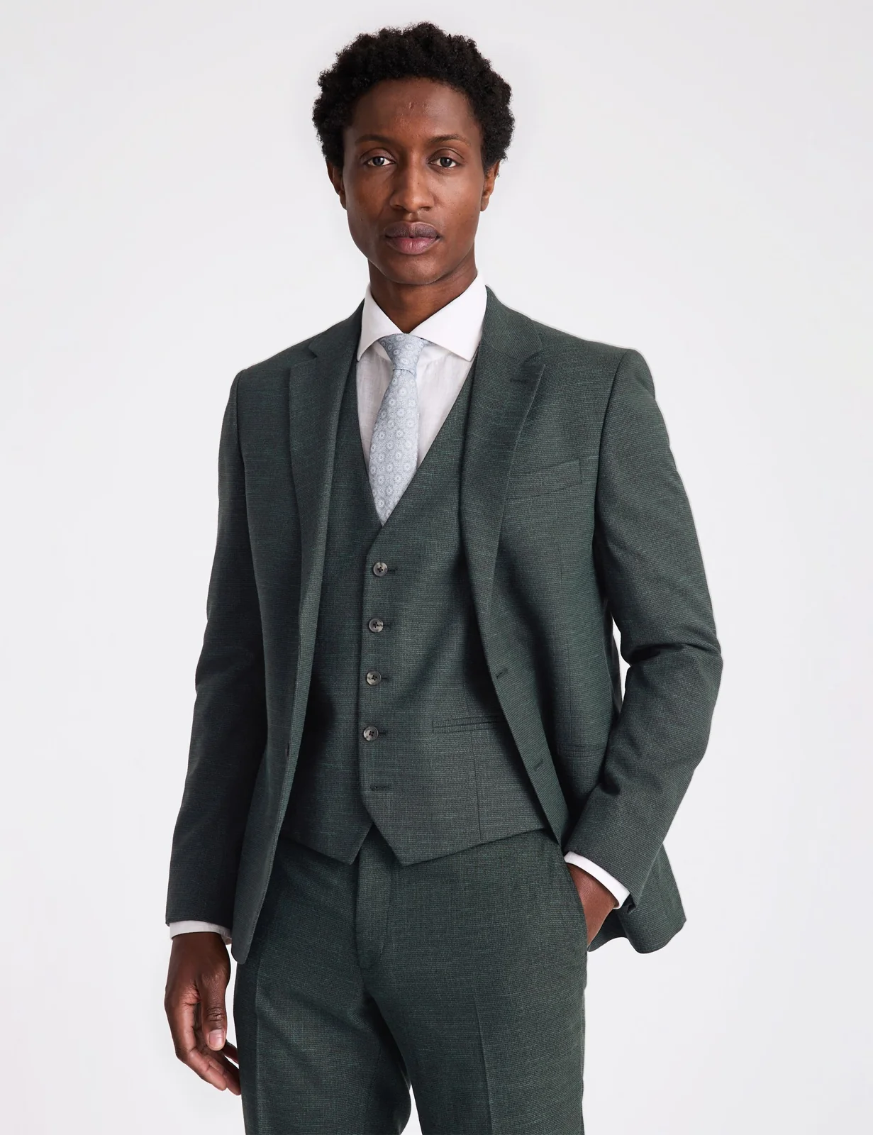 Slim Fit Puppytooth Suit Jacket thumbnail 3