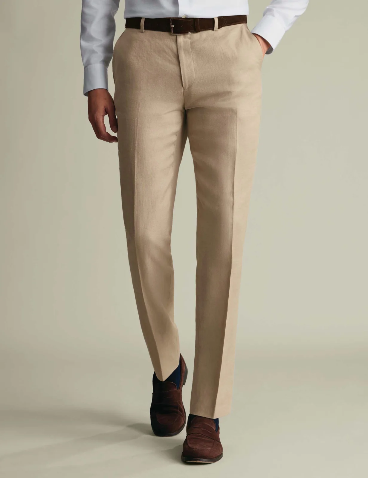 Slim Fit Pure Linen Double Breasted Suit thumbnail 4