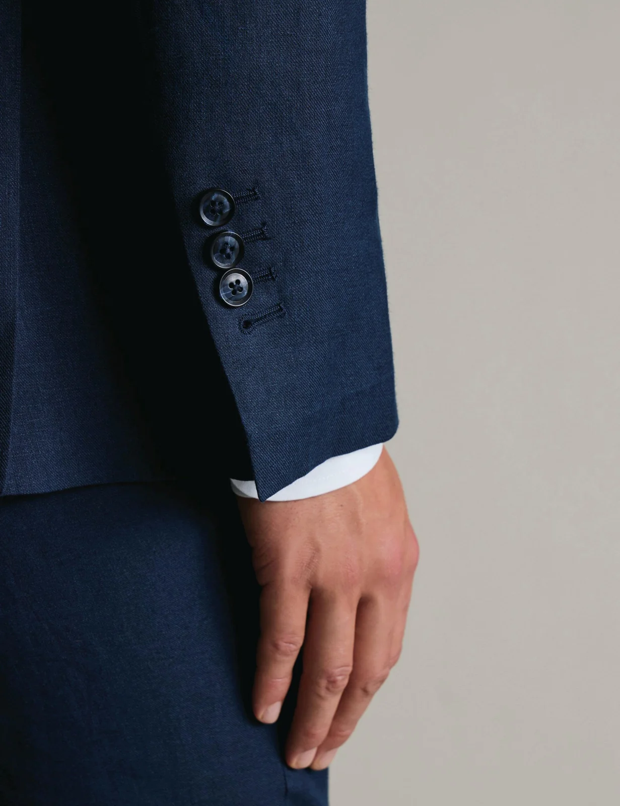 Slim Fit Pure Linen Suit thumbnail 4
