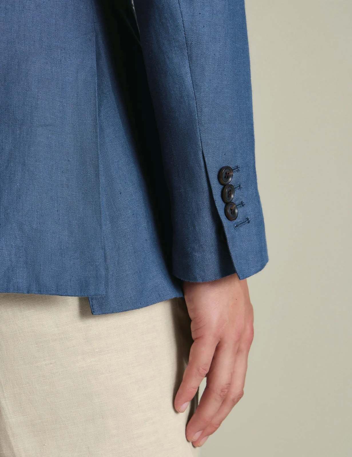 Slim Fit Pure Linen Twill Blazer thumbnail 6
