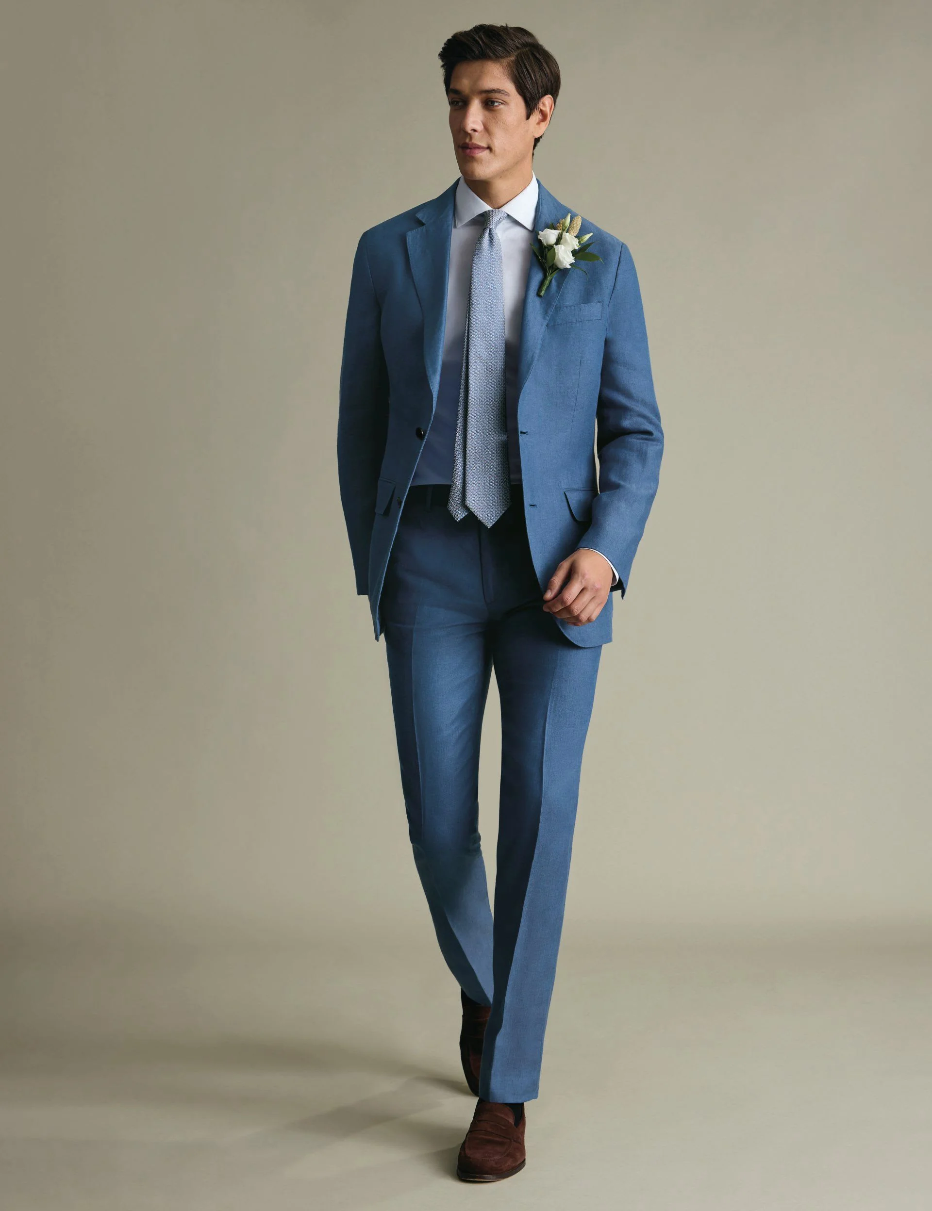 Slim Fit Pure Linen Twill Suits thumbnail 2