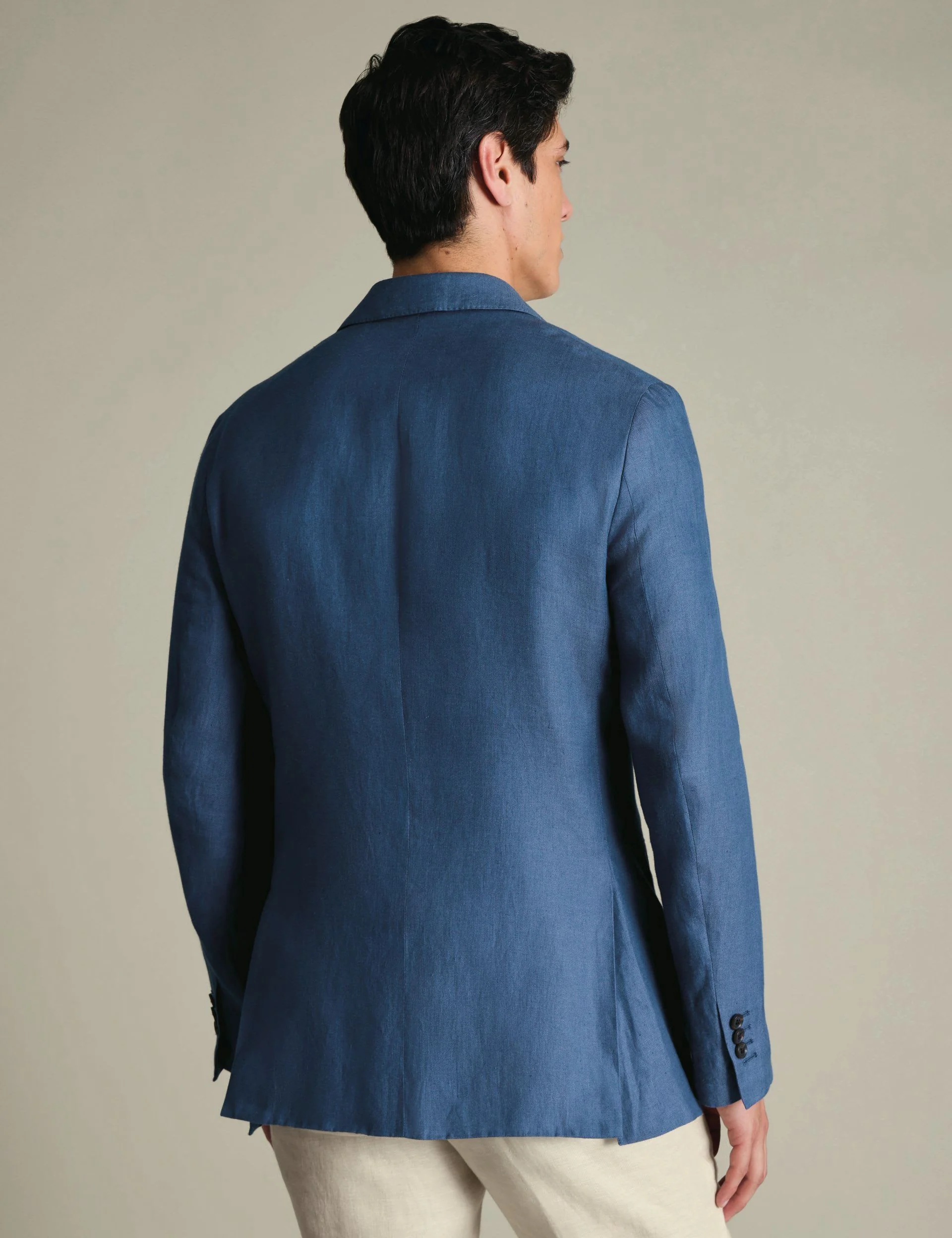 Slim Fit Pure Linen Twill Suits thumbnail 3