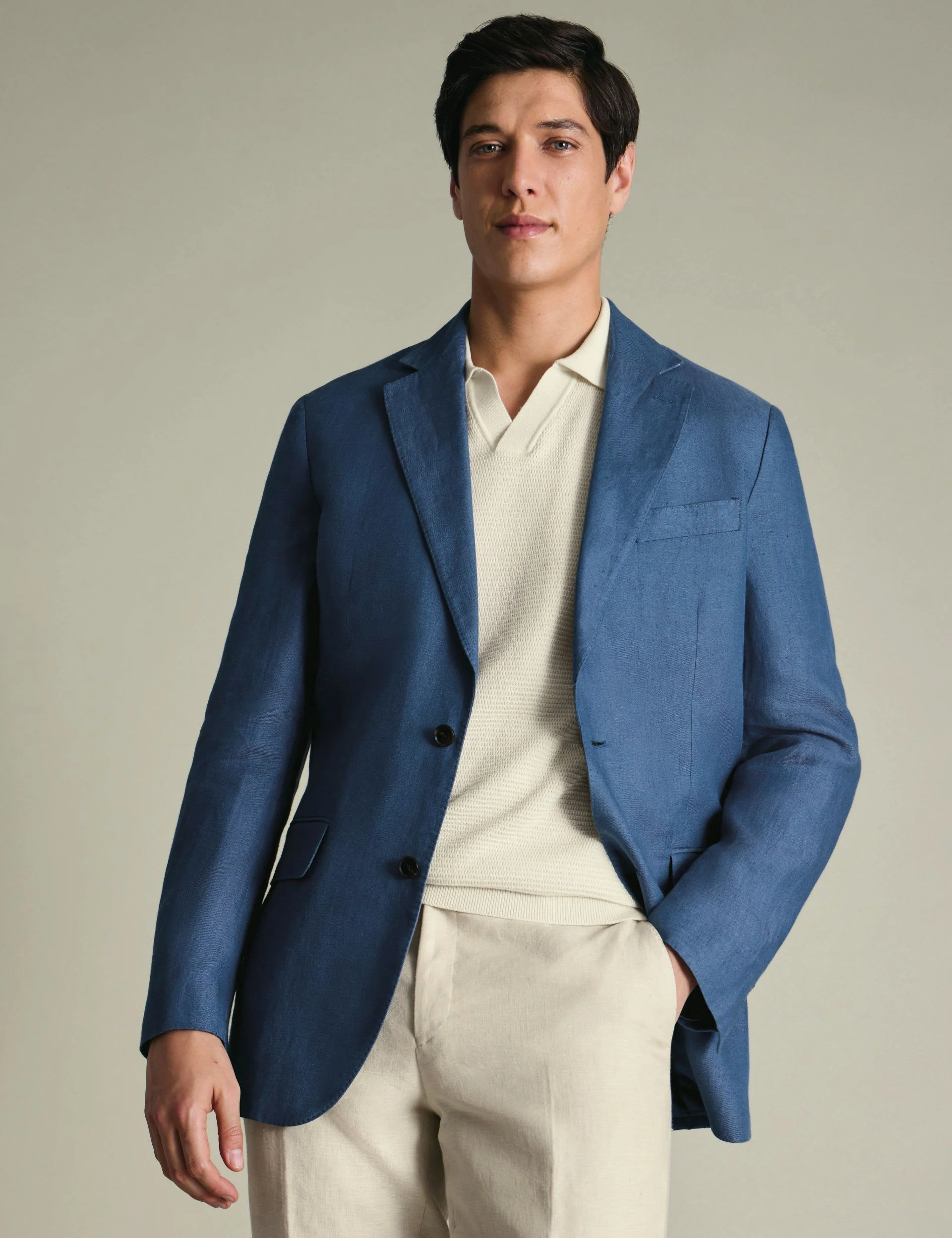 Slim Fit Pure Linen Twill Suits