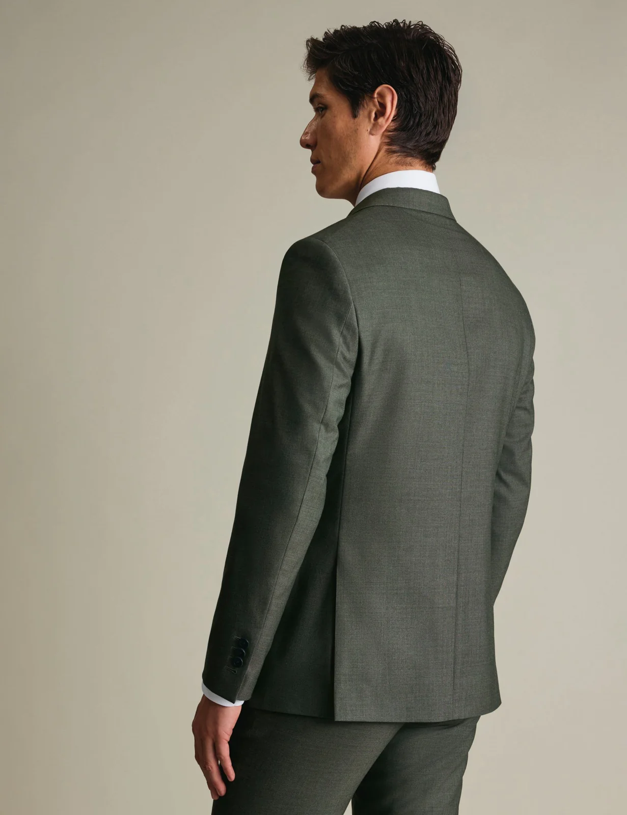 Slim Fit Pure Wool Double Breasted Suit thumbnail 3